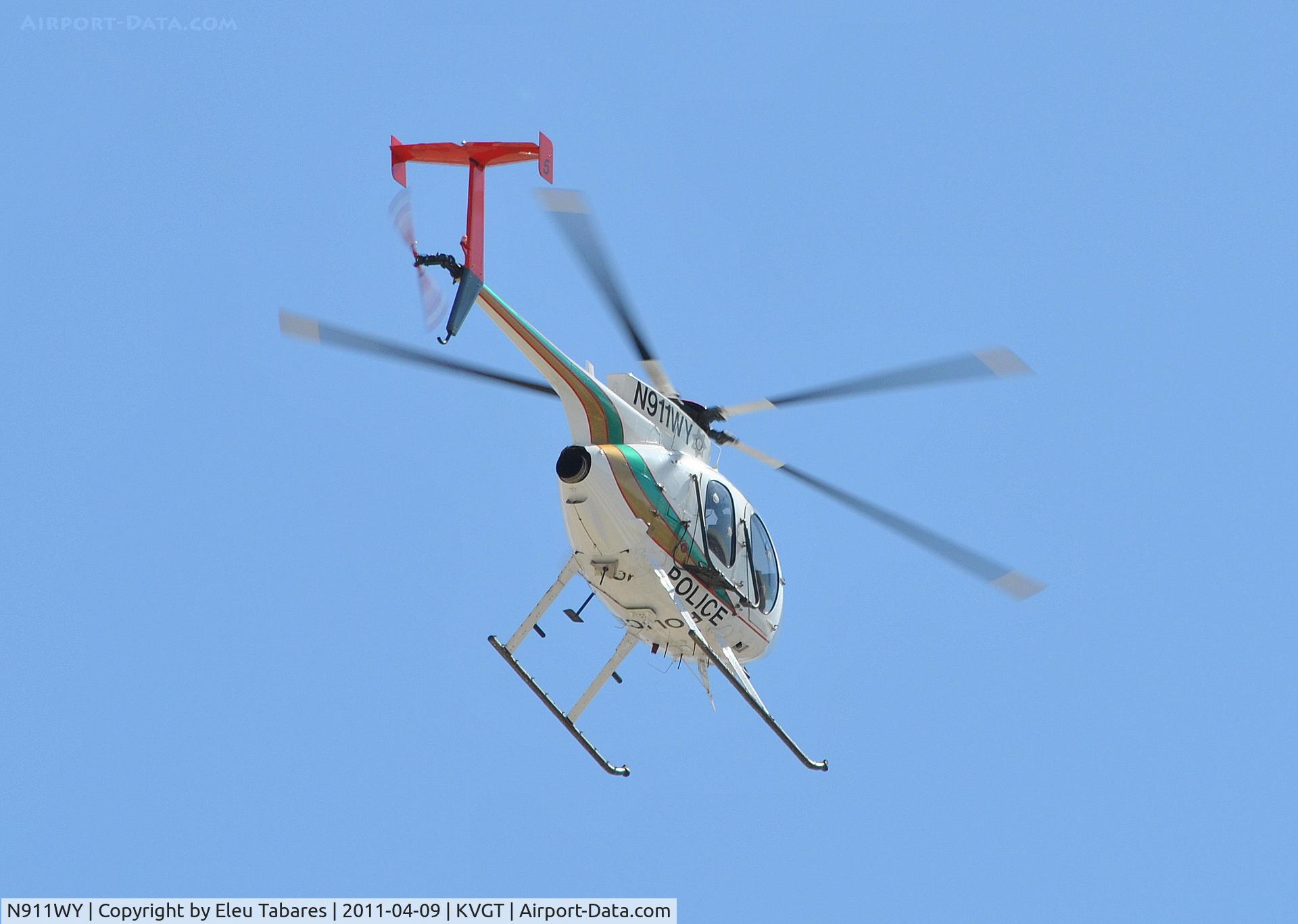 N911WY, 2000 MD Helicopters 369FF C/N 0144FF, Taken over North Las Vegas Airport.