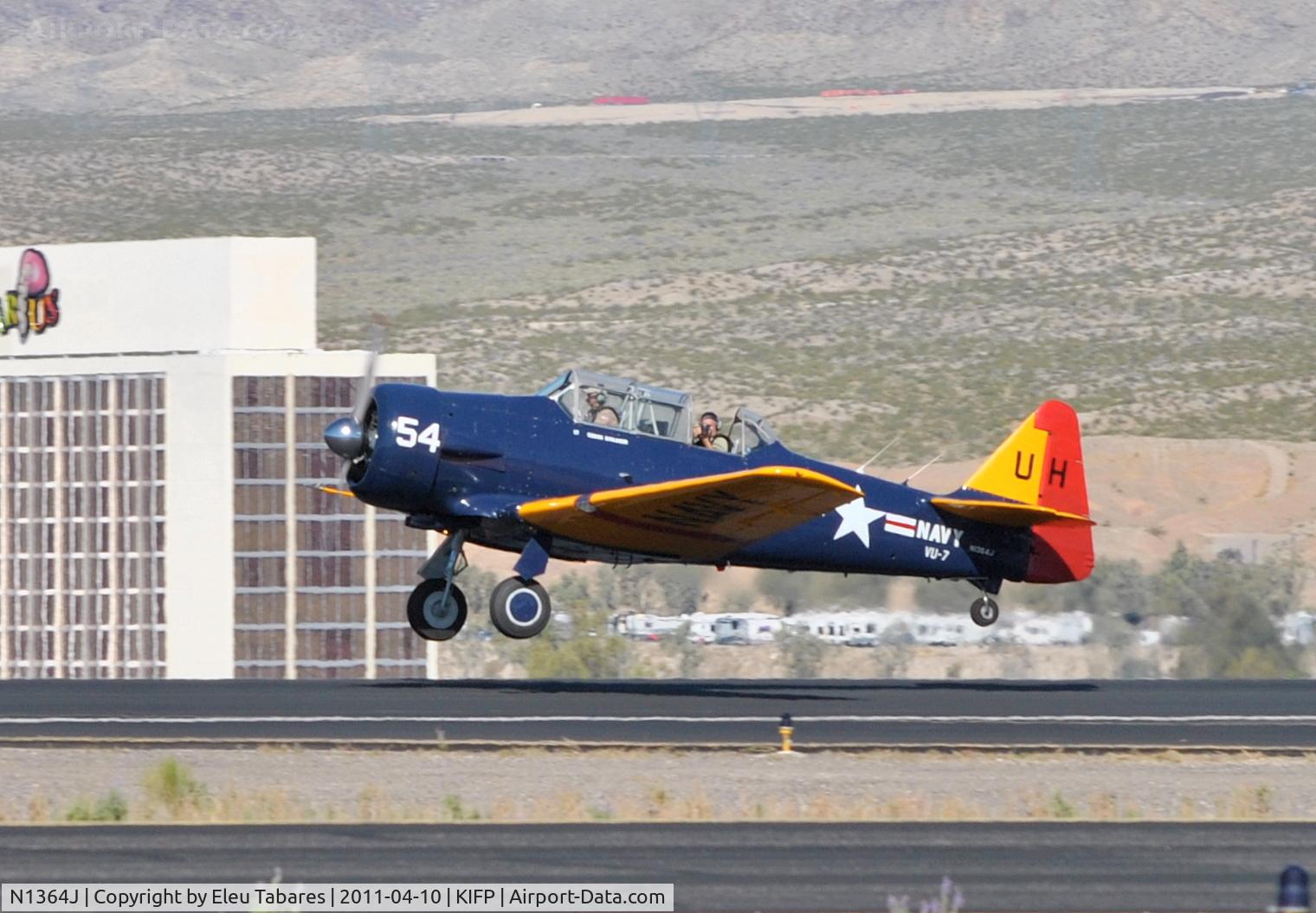 N1364J, 1951 North American T-6G Texan C/N 188-71, Taken at the Legends Over The Colorado Fly-In in Bullhead City, Arizona.