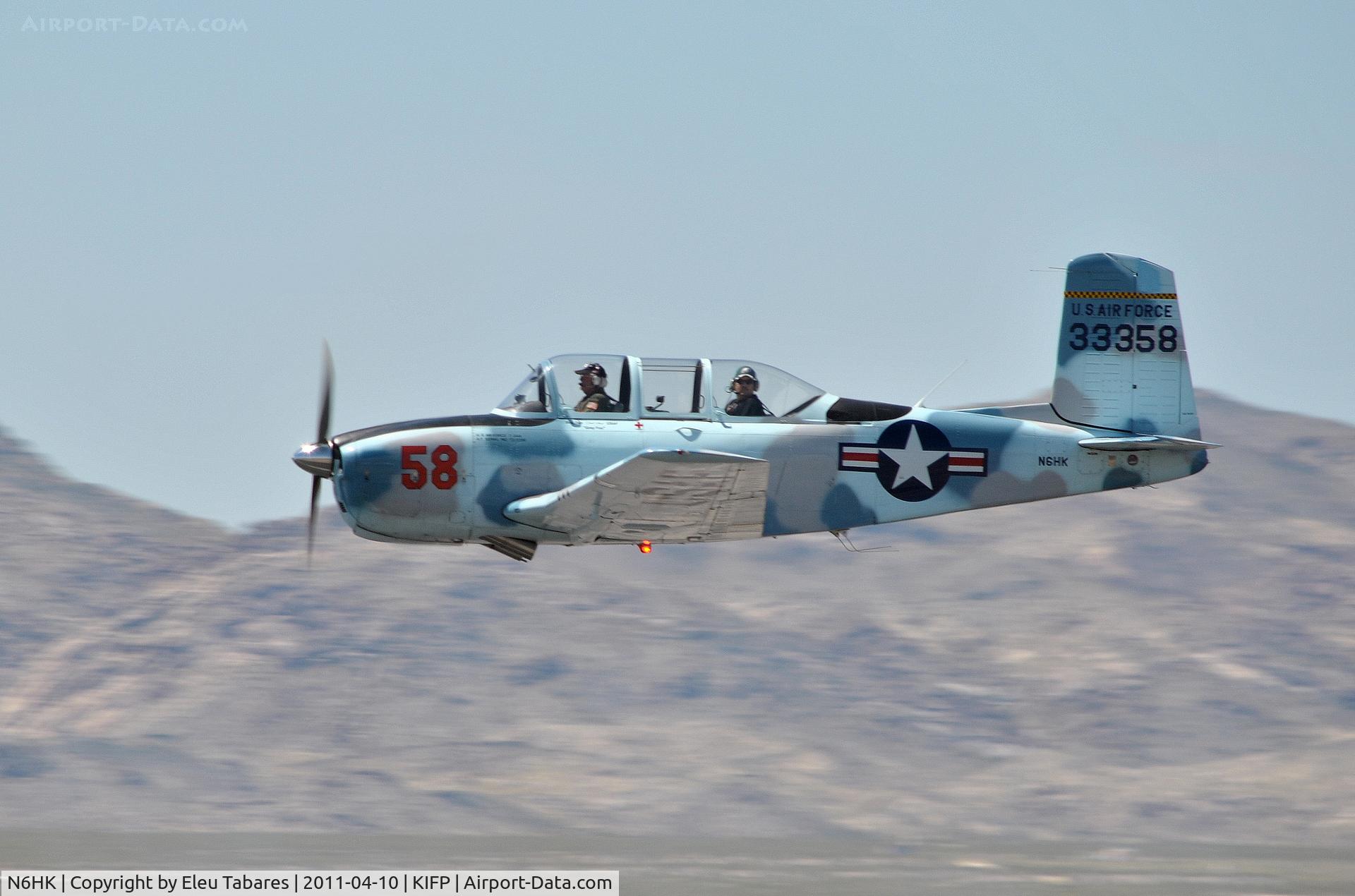 N6HK, Beech T-34A (A45) Mentor C/N G-119, Taken during the Legends Over The Colorado Fly-In in Bullhead City, Arizona.