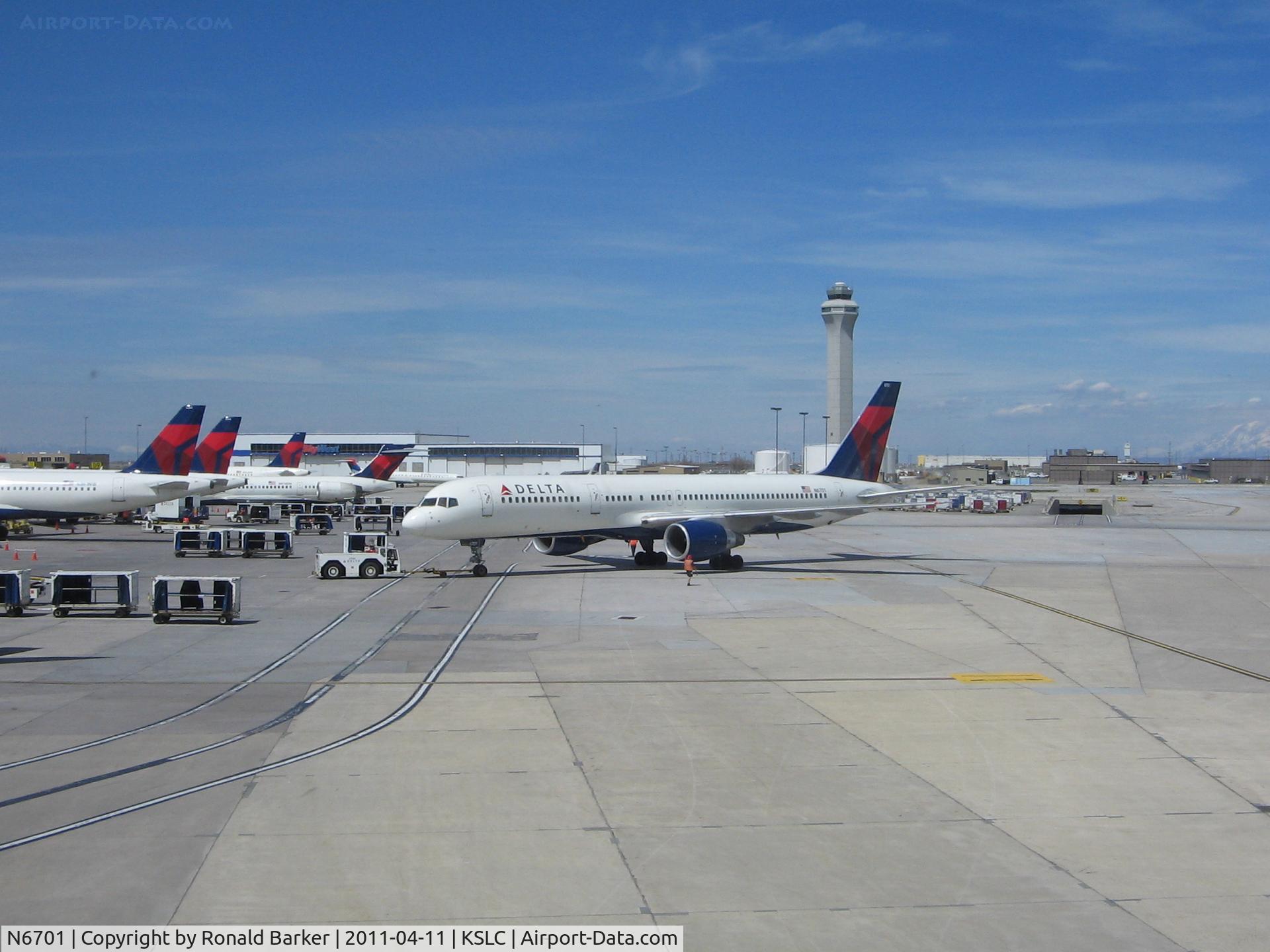 N6701, 1999 Boeing 757-232 C/N 30187, My ride ATL to SLC