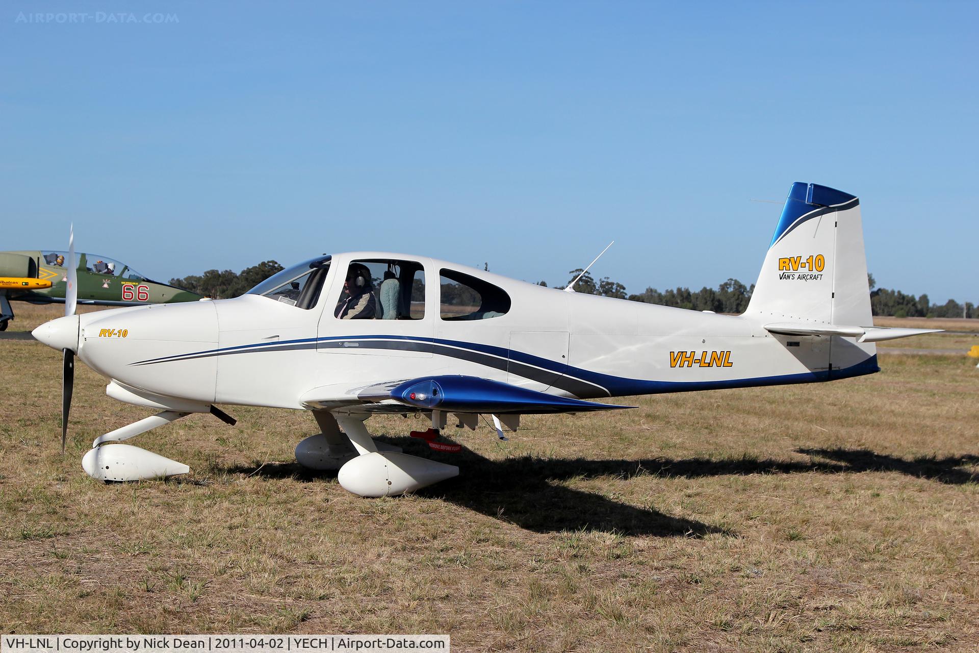 VH-LNL, 2009 Vans RV-10 C/N 40856, YECH AAAA National fly in 2011