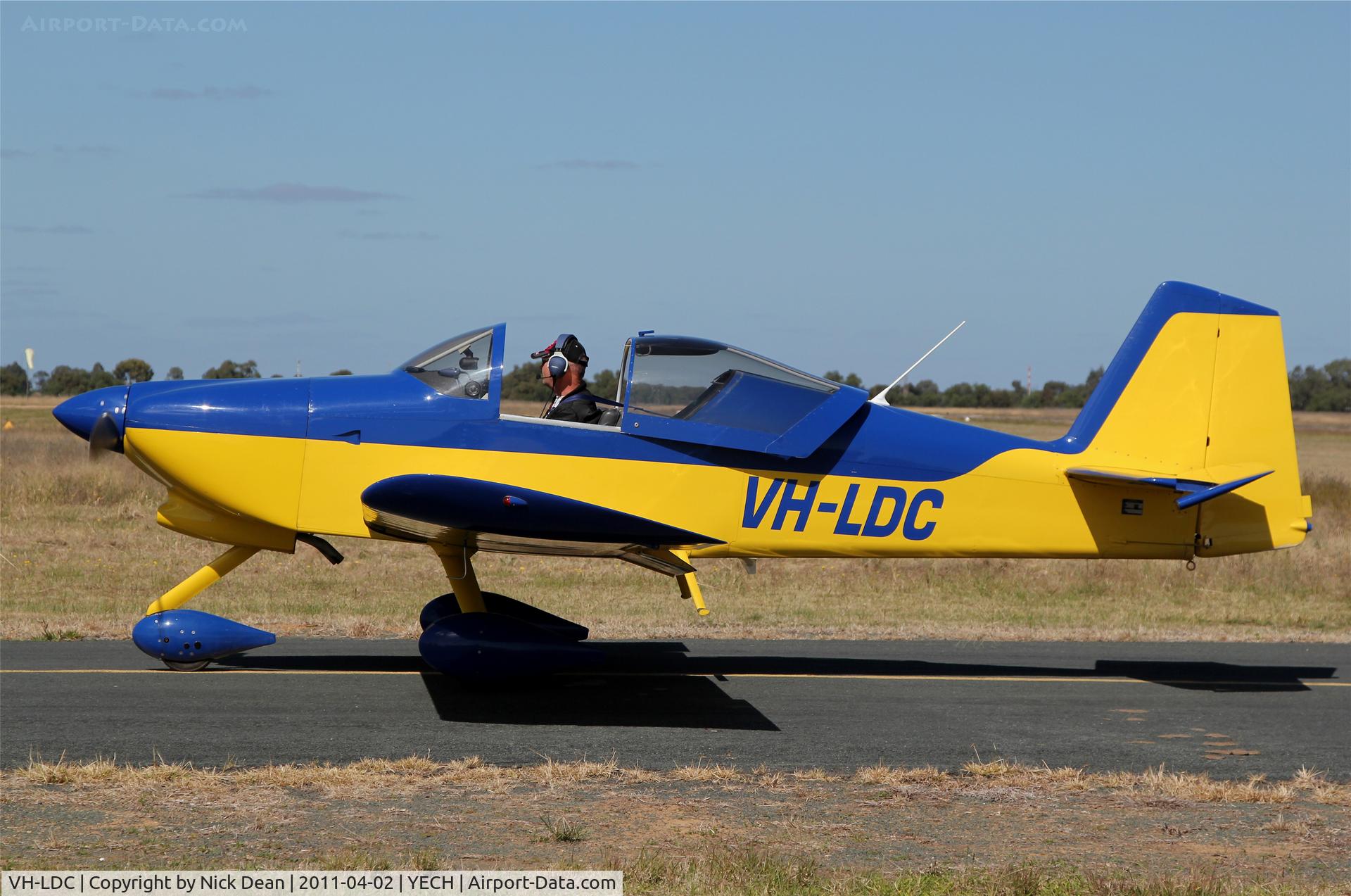 VH-LDC, 2002 Vans RV-6A C/N 24602, YECH AAAA National fly in 2011