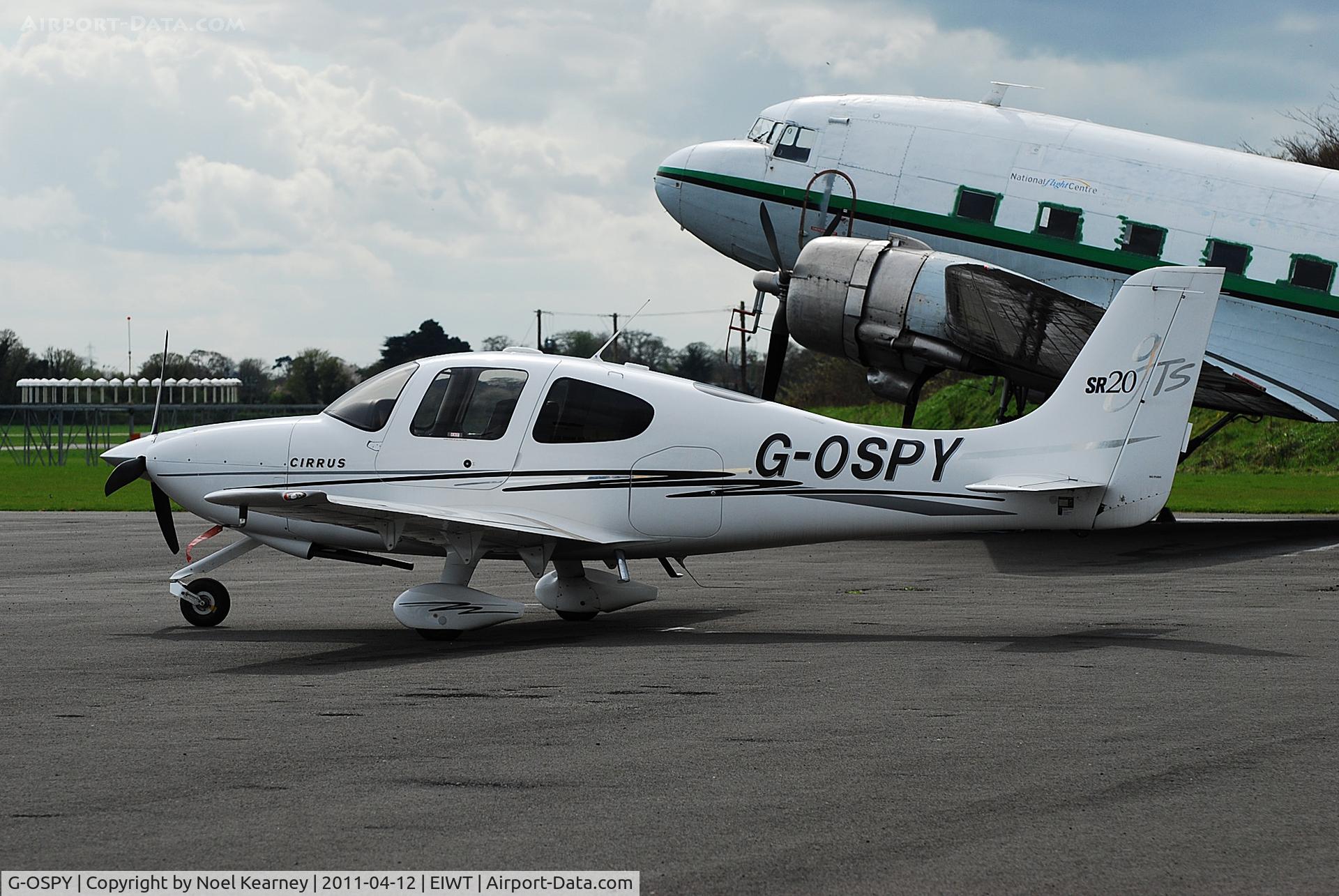 G-OSPY, 2005 Cirrus SR20 GTS C/N 1546, On the ramp at Weston.