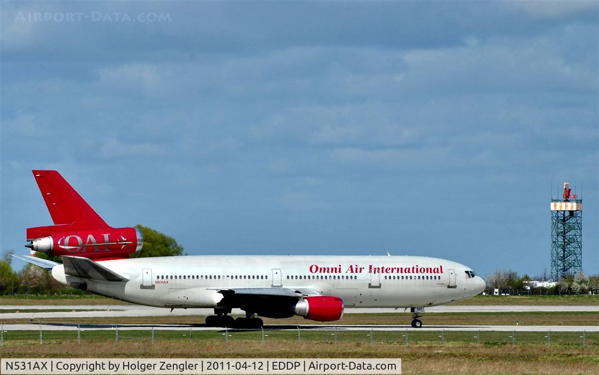 N531AX, 1988 McDonnell Douglas DC-10-30 C/N 48316, Beautiful colours on wheels rolling by.....