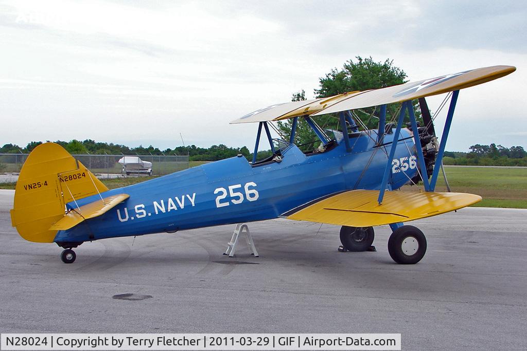 N28024, 1945 Boeing A75N1(PT17) C/N 75-2799, 1945 Boeing A75N1(PT17), c/n: 75-2799 with
NAVY CODE 256