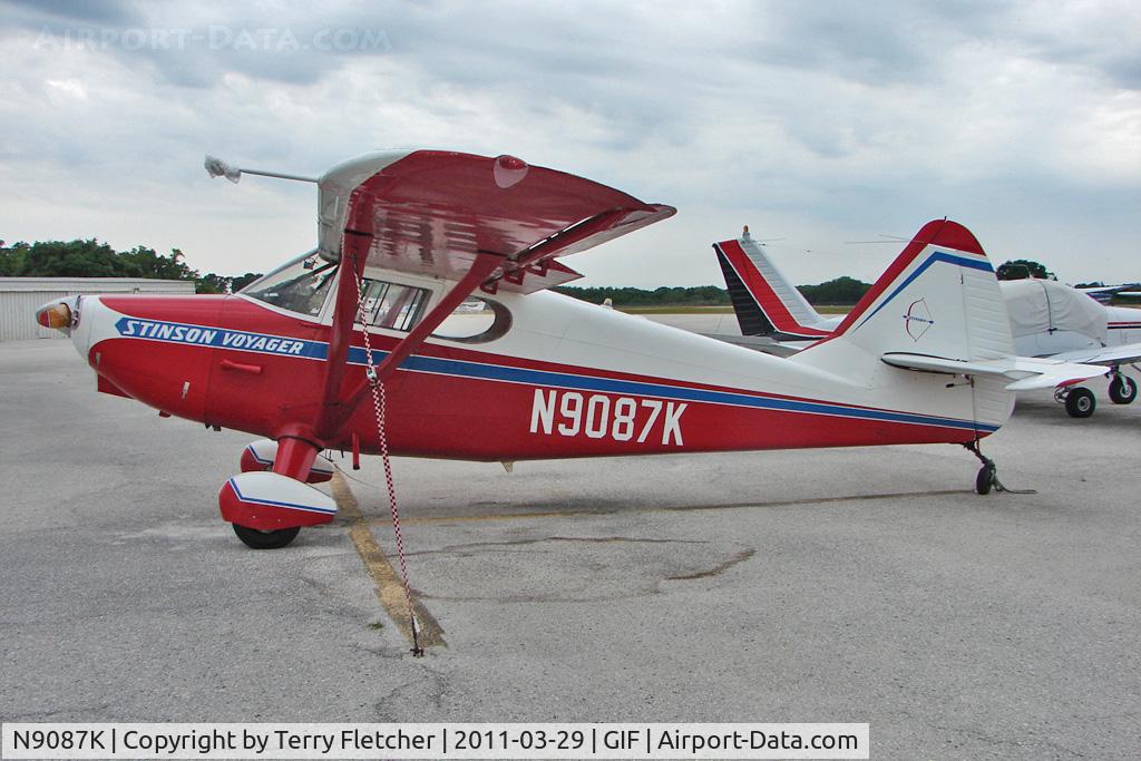 N9087K, 1947 Stinson 108-1 Voyager C/N 108-2087, 1947 Stinson 108-1, c/n: 108-2087