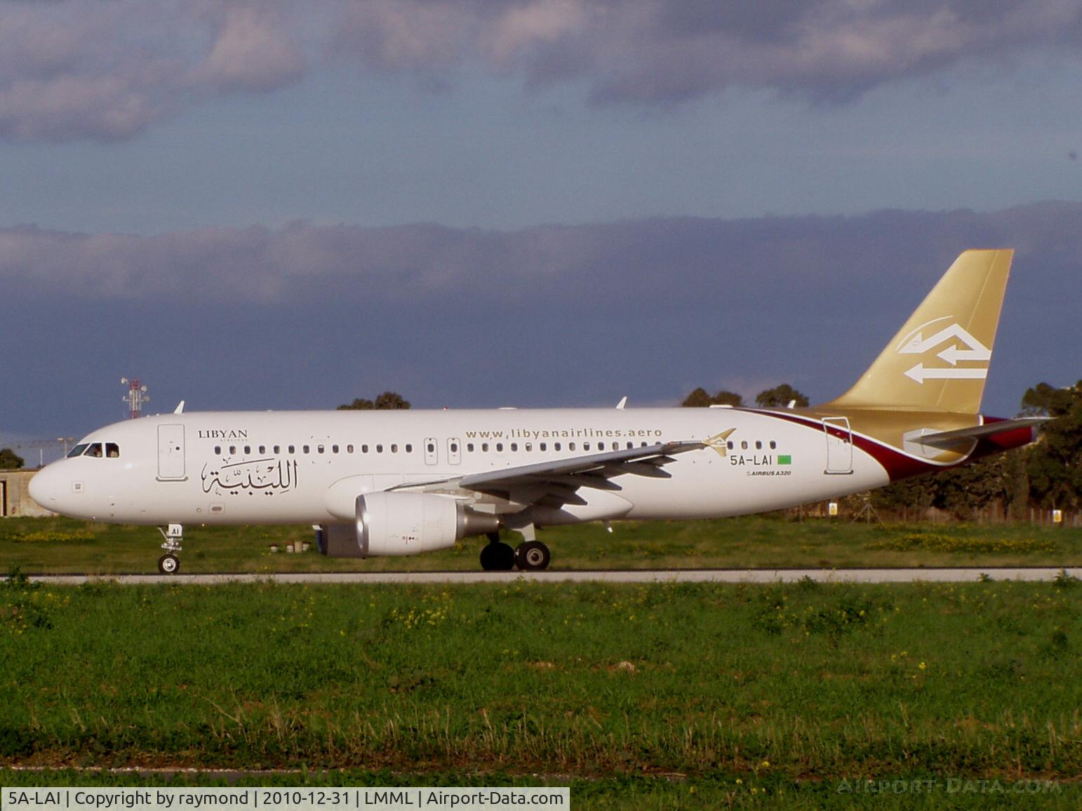 5A-LAI, 2010 Airbus A320-214 C/N 4450, A320 5A-LAI Libyan Arab Airlines