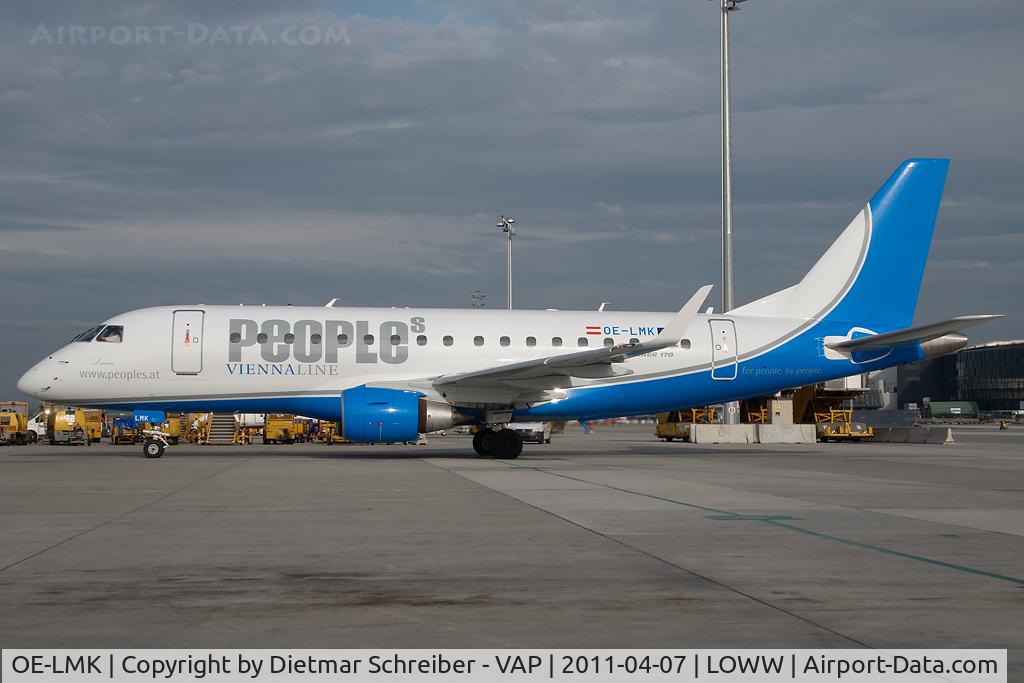 OE-LMK, 2006 Embraer 170LR (ERJ-170-100LR) C/N 17000150, Peoples Vienna Line Embraer 170