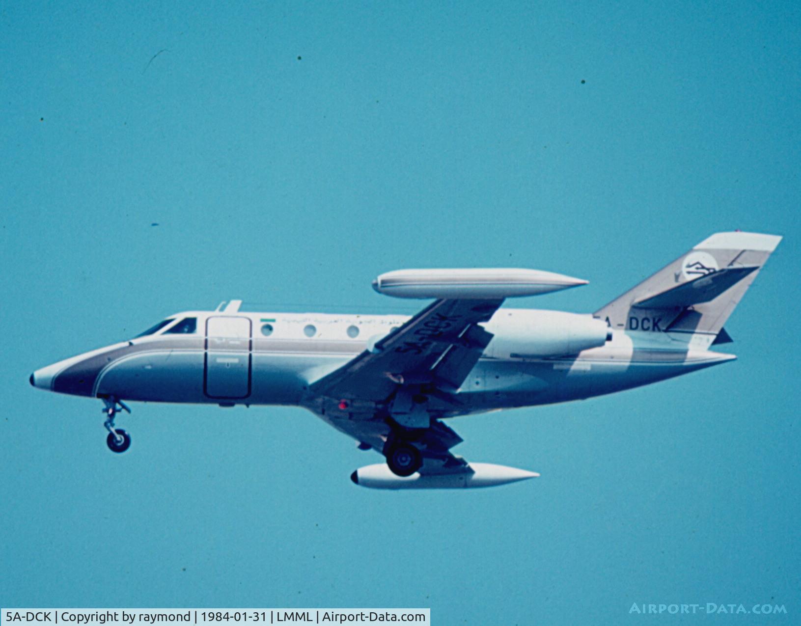 5A-DCK, Aerospatiale SN601 Corvette C/N 38, Corvette 5A-DCK Libyan Arab Airlines