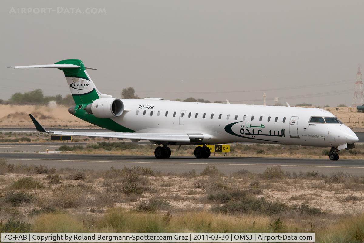 7O-FAB, 2008 Bombardier CRJ-700 (CL-600-2C10) Regional Jet C/N 10268, 2008 Canadair Regional Jet CRJ-700, c/n: 10268