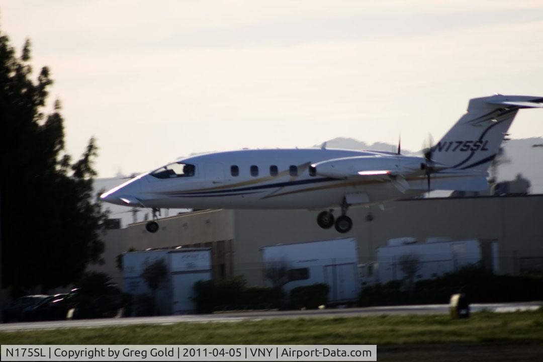 N175SL, 2007 Piaggio P-180 C/N 1147, At Van Nuys airport