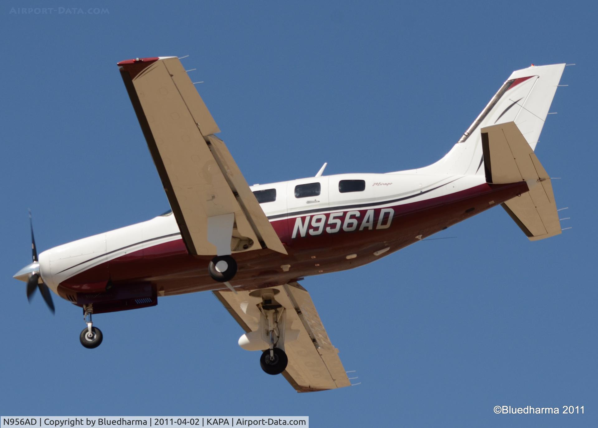 N956AD, 2006 Piper PA-46-350P Malibu Mirage C/N 4636385, 2006 New Piper PA46-350P (N956AD) on final approach.