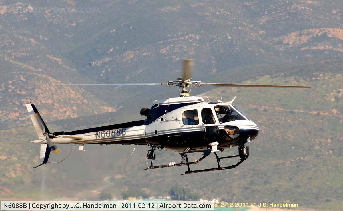 N6088B, 1993 Eurocopter AS-350B-2 Ecureuil Ecureuil C/N 2691, over Brown Field