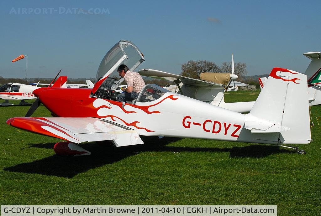 G-CDYZ, 2007 Vans RV-7 C/N PFA 323-14276, SHOT AT HEADCORN