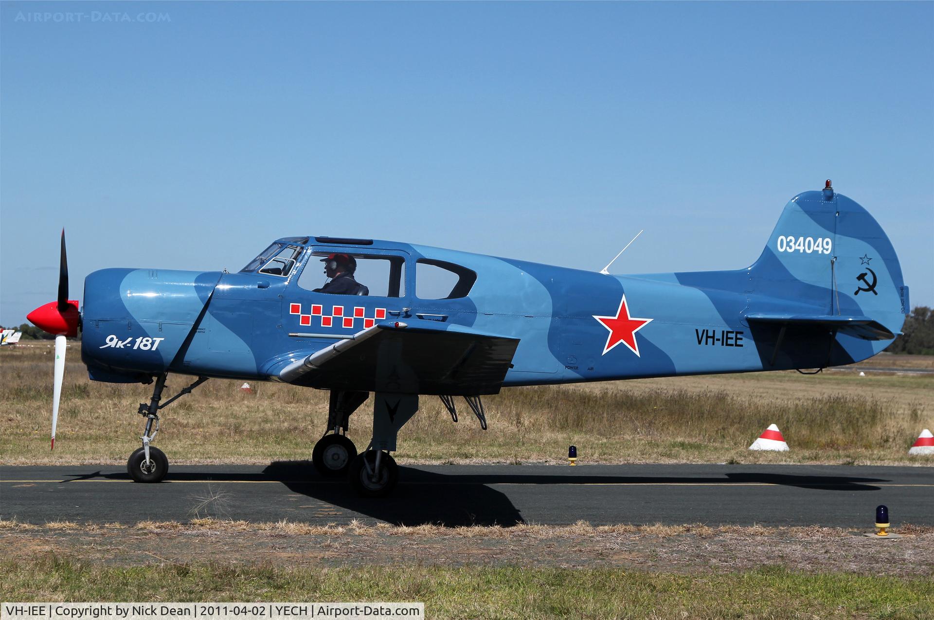 VH-IEE, 1979 Yakovlev Yak-18T C/N 22202034049, YECH AAAA National fly in 2011