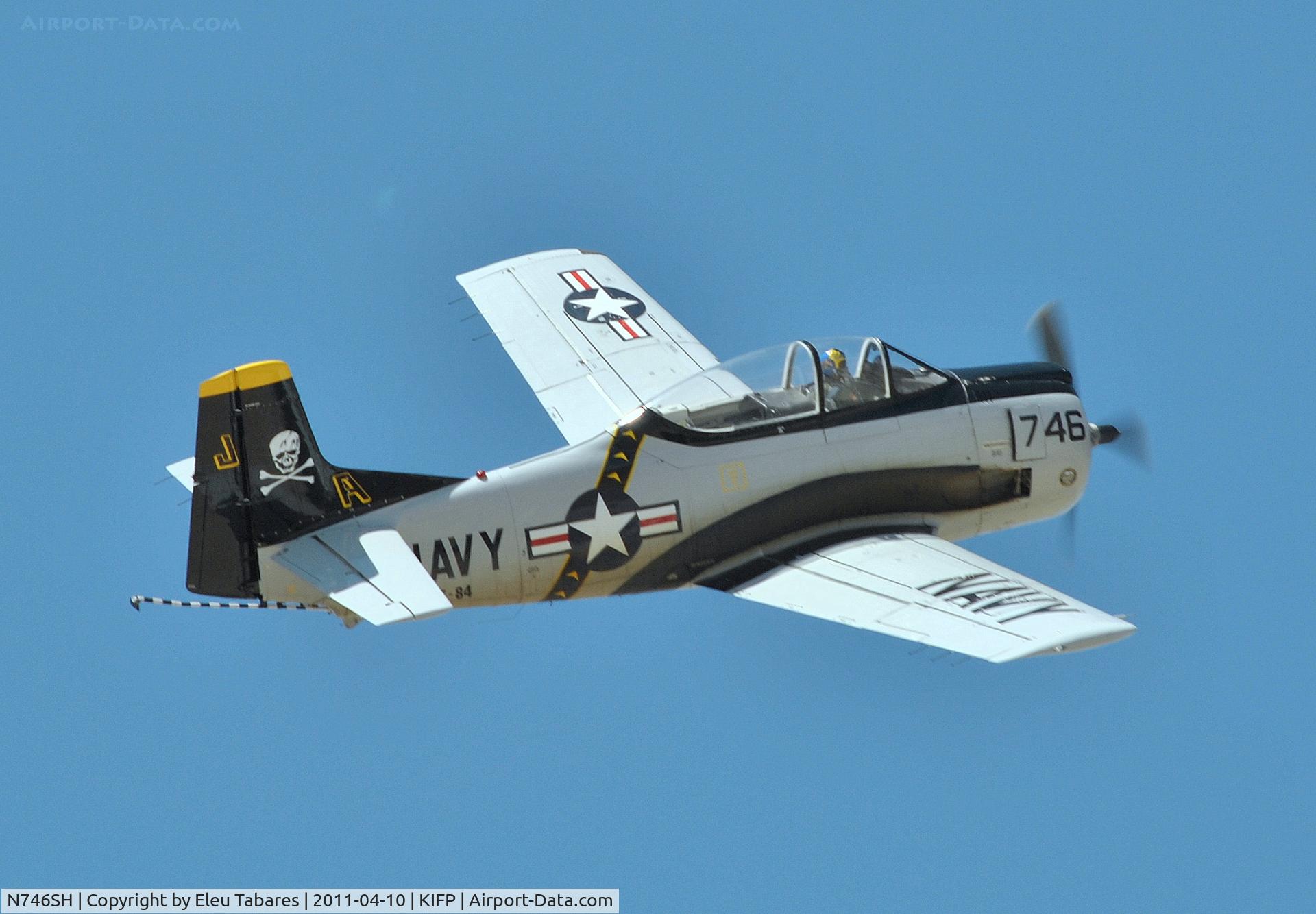 N746SH, North American T-28C Trojan C/N 226-69, Taken during Legends Over The Colorado Fly-In in Bullhead City, Arizona.