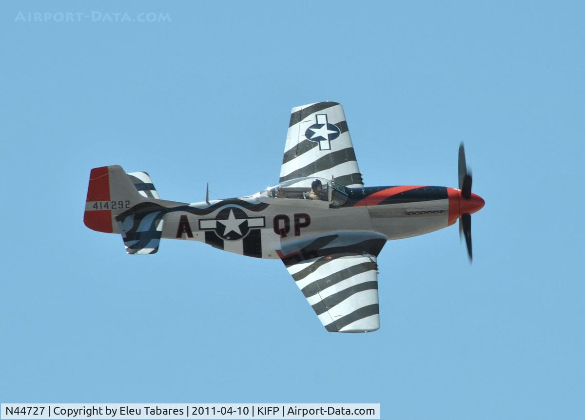 N44727, 1944 North American P-51D Mustang C/N 122-39198, Taken during Legends Over The Colorado Fly-In in Bullhead City, Arizona.