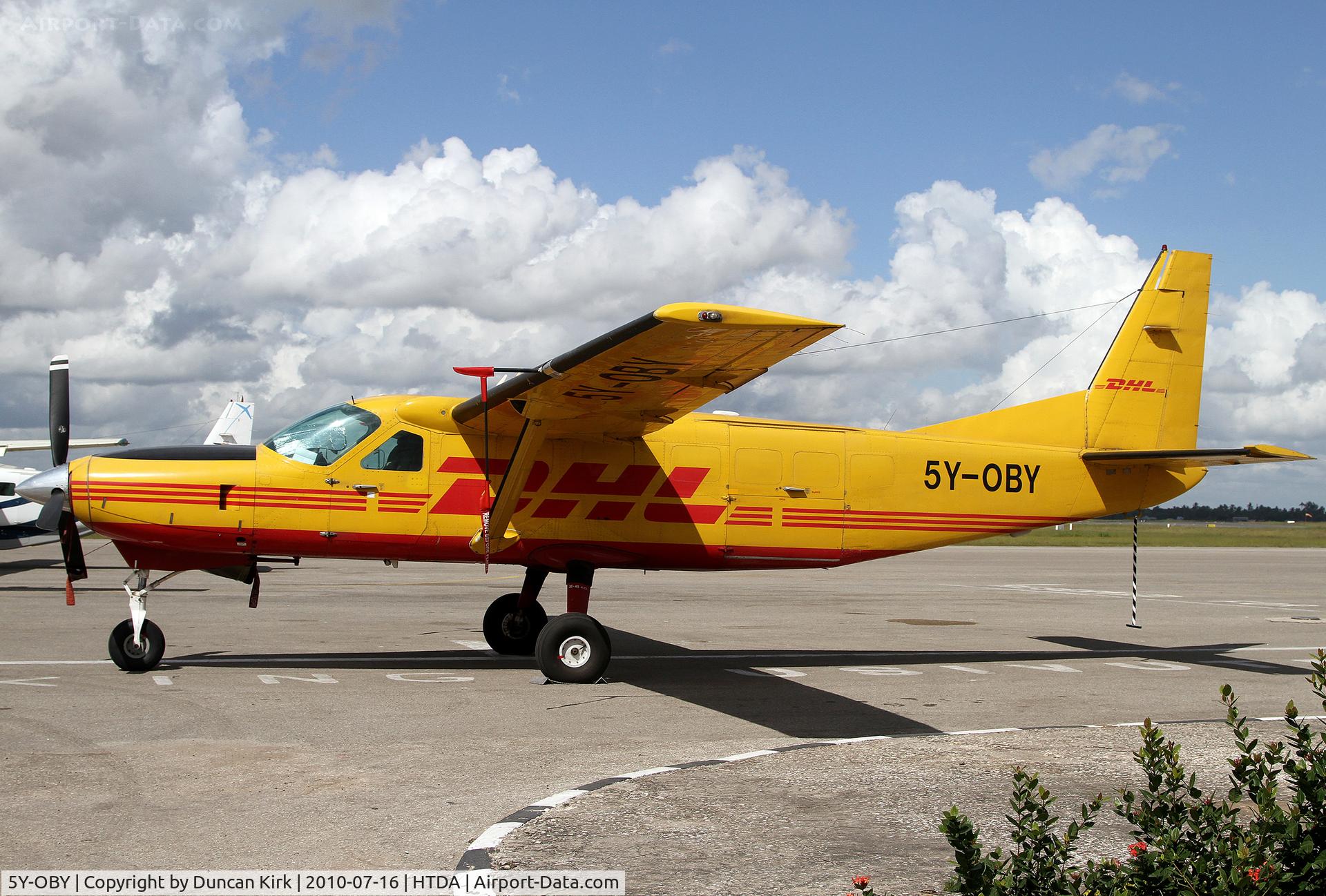 5Y-OBY, Cessna 208B Caravan 1 C/N 208B0345, This Caravan flies Dar Es Salaam to Nairobi for DHL