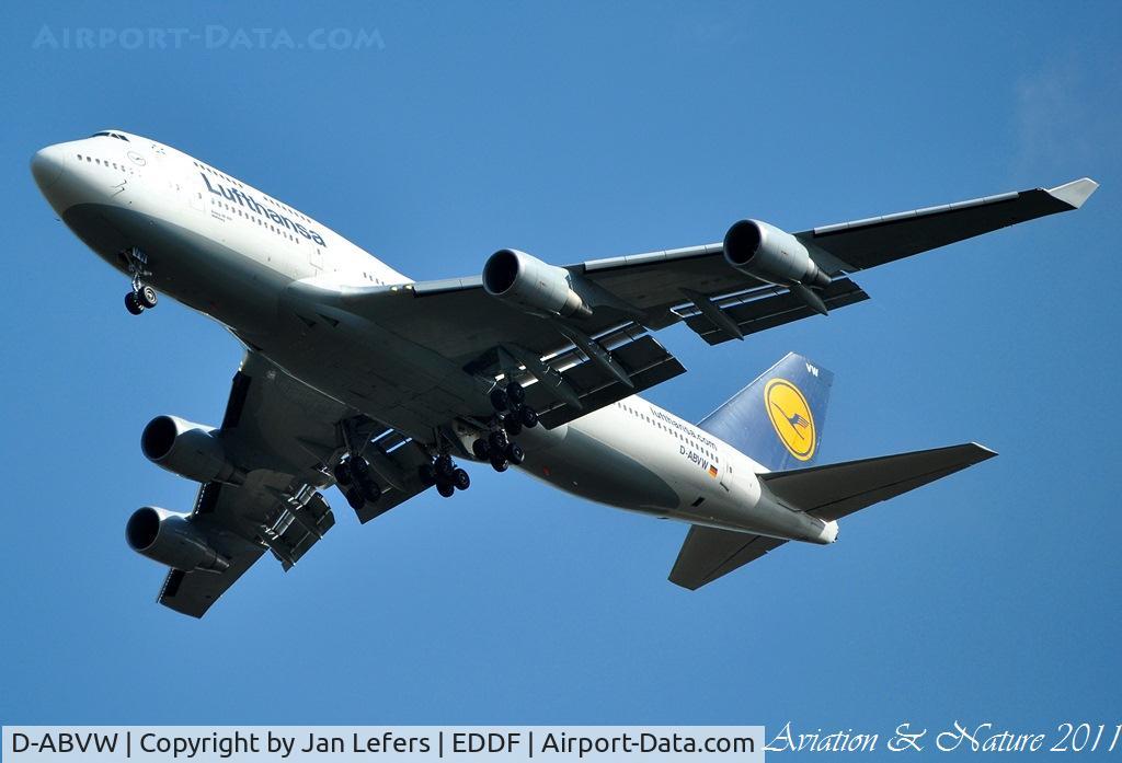 D-ABVW, 1999 Boeing 747-430 C/N 29493, Lufthansa 747