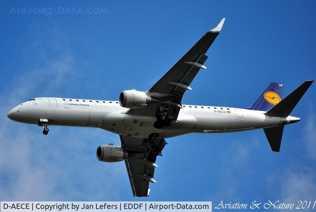 D-AECE, 2010 Embraer 190LR (ERJ-190-100LR) C/N 19000341, Lufthansa
