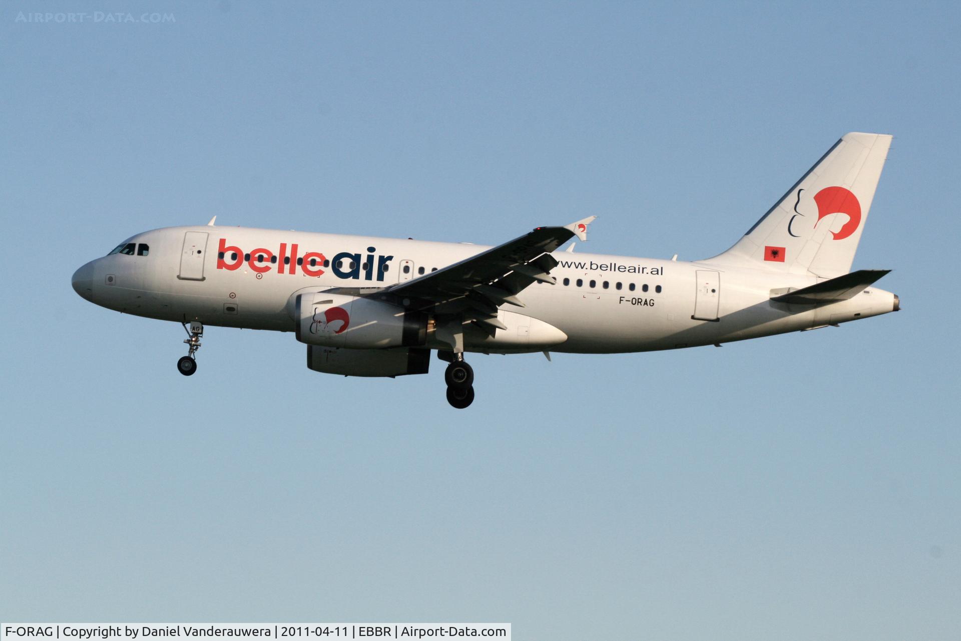 F-ORAG, 1999 Airbus A319-132 C/N 1098, Arrival of flight LZ797 to RWY 25L