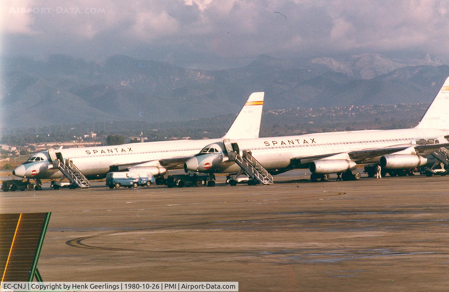 EC-CNJ, 1962 Convair CV-990-30A-6 Coronado C/N 30-10-14, Background is Convair 990A , EC-BTE