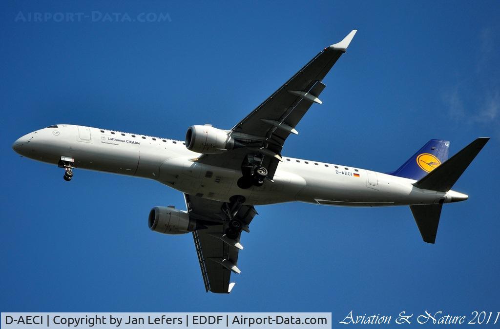 D-AECI, 2010 Embraer 190LR (ERJ-190-100LR) C/N 19000381, Lufthansa CityLine