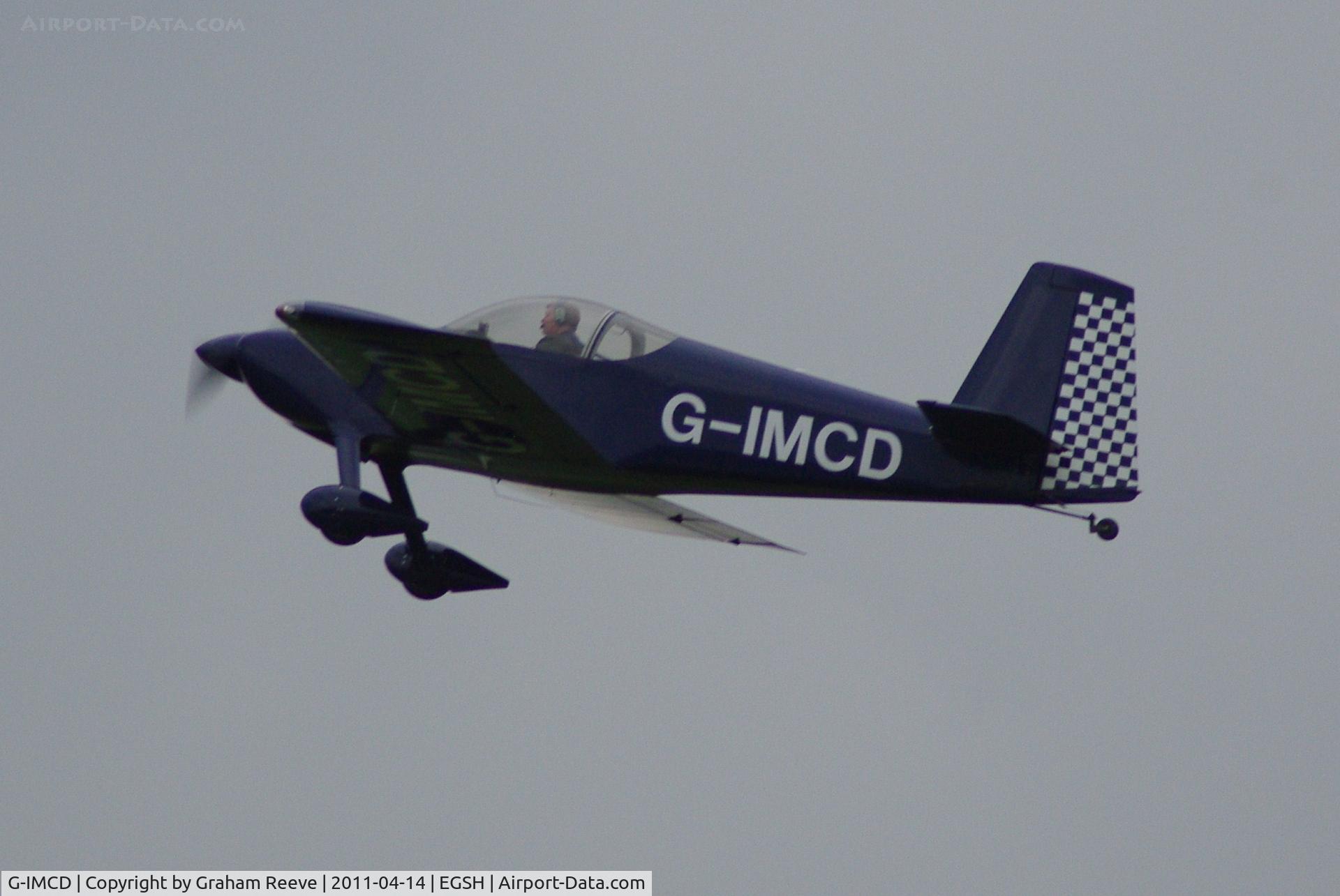 G-IMCD, 2005 Vans RV-7 C/N PFA 323-13965, Taking off.