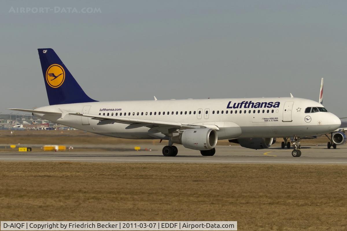 D-AIQF, 1991 Airbus A320-211 C/N 216, departure via RW18W
