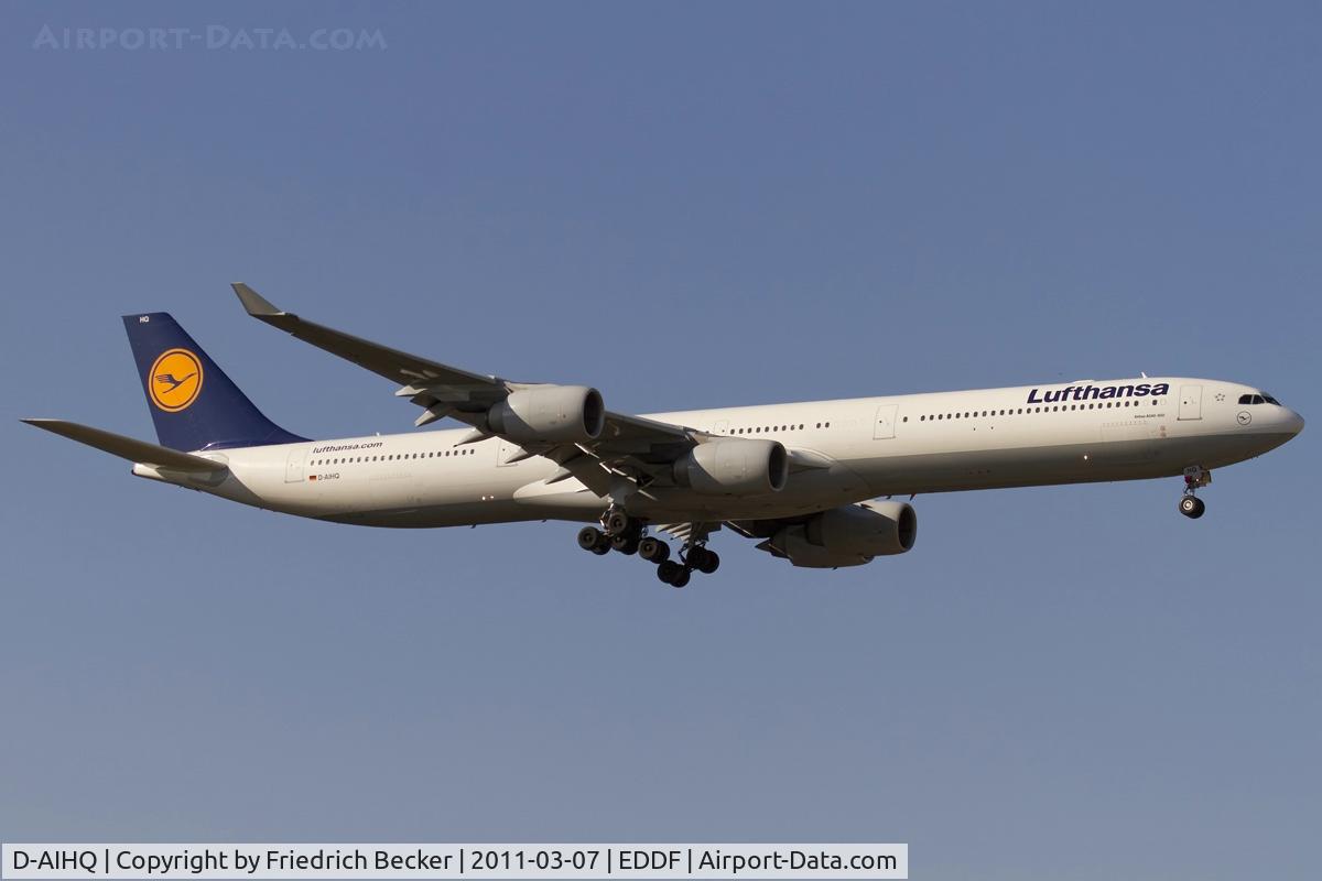 D-AIHQ, 2007 Airbus A340-642 C/N 790, on final