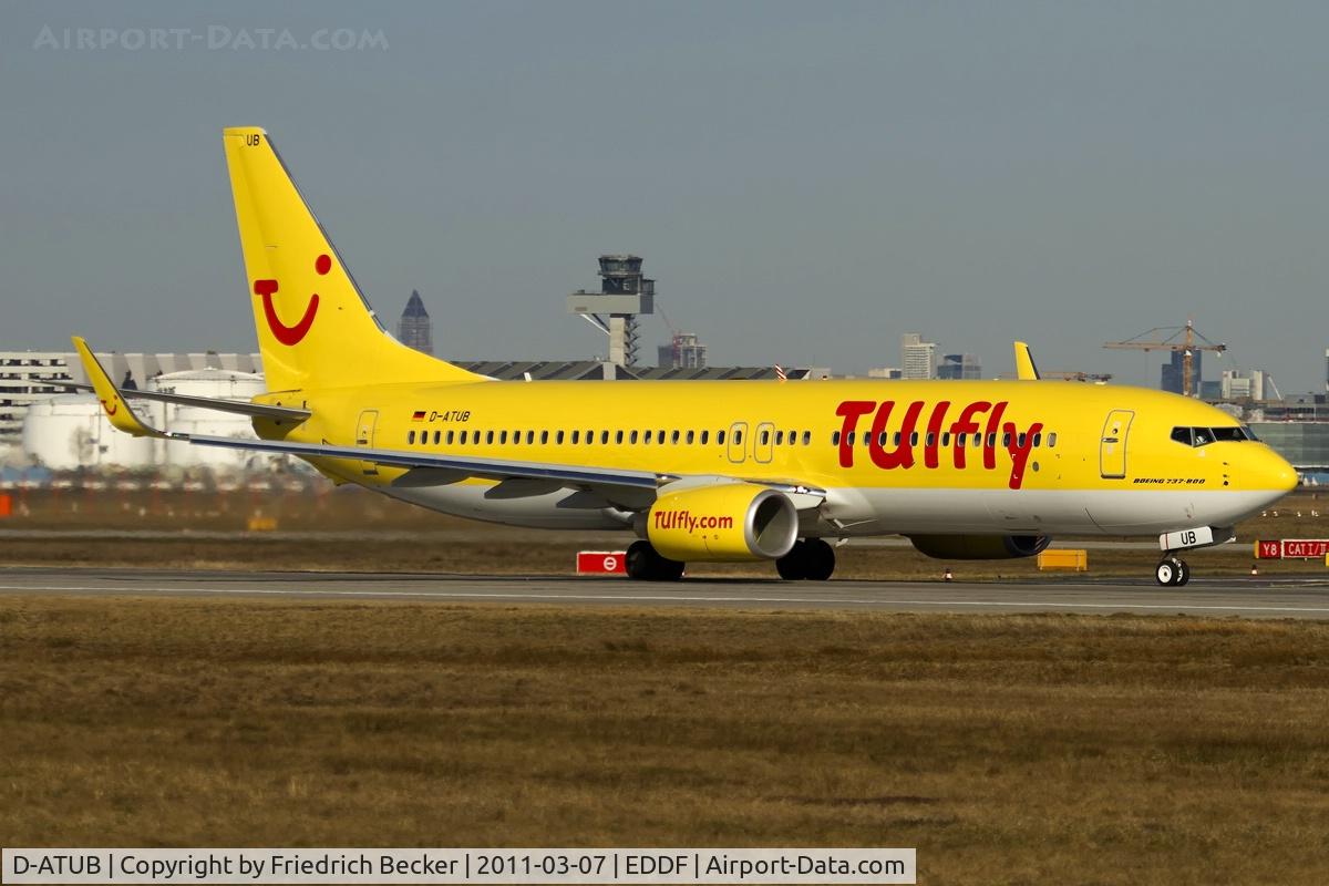 D-ATUB, 2010 Boeing 737-8K5 C/N 37247, departure via RW18W