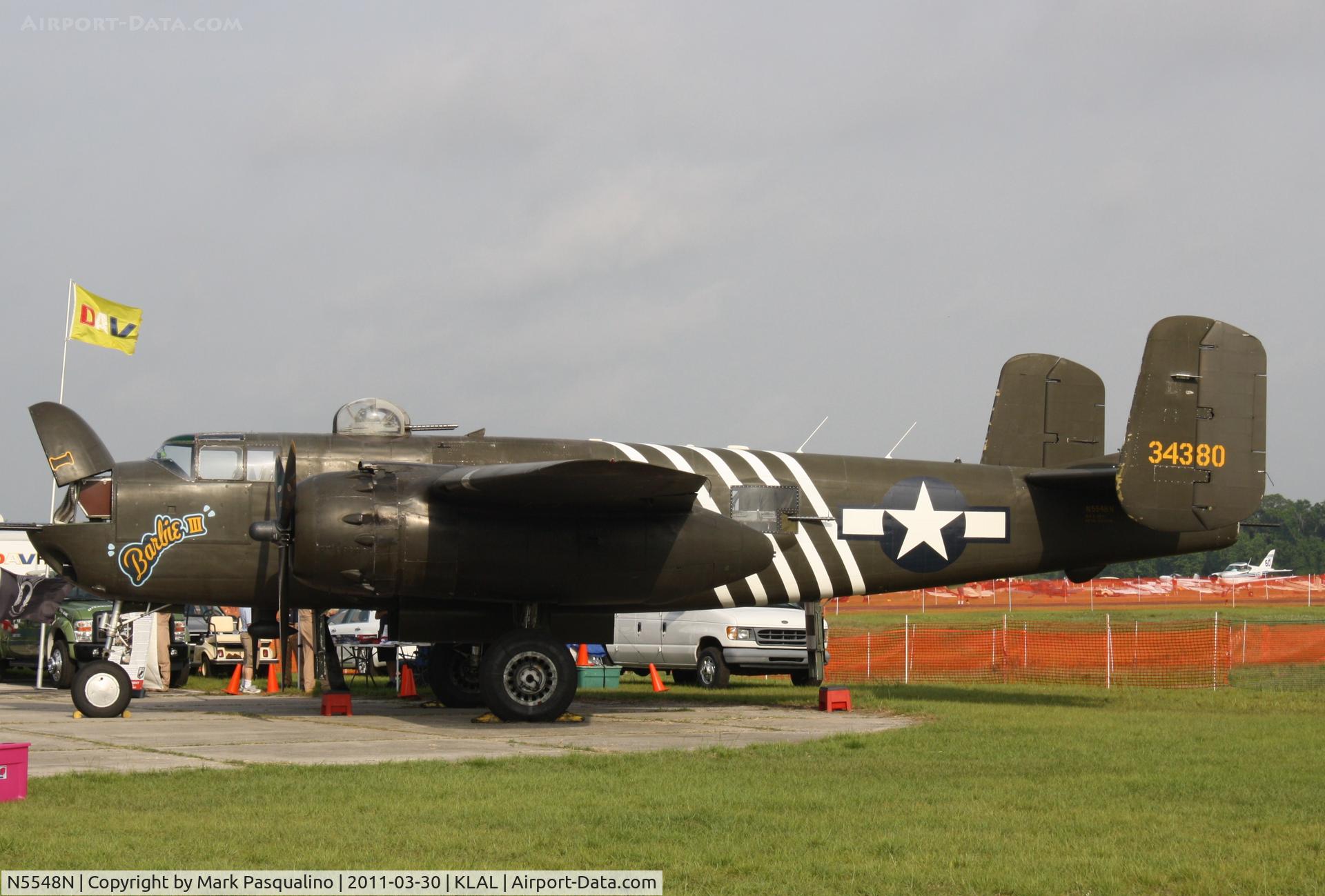 N5548N, 1943 North American B-25H Mitchell C/N 98-21107, North American B-25H