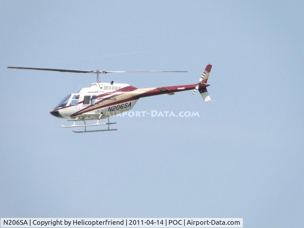 N206SA, 1973 Bell 206B JetRanger II C/N 1013, Shooting training approaches north od runway 26R