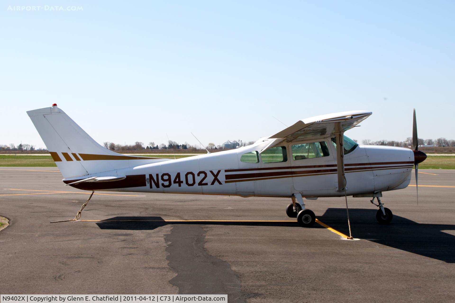 N9402X, 1961 Cessna 210A C/N 21057702, Parked in the morning sun