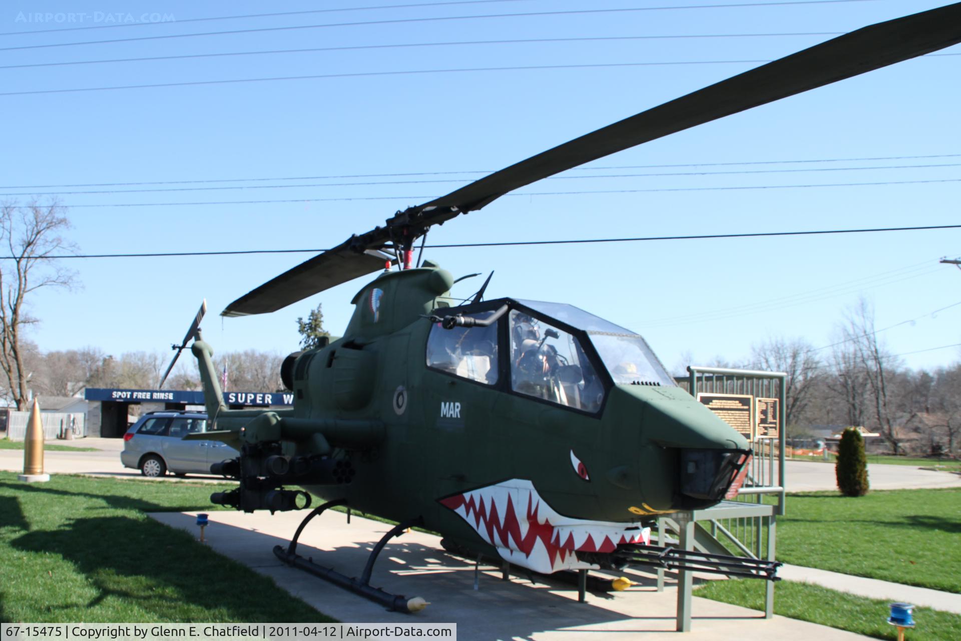 67-15475, 1967 Bell AH-1G Cobra C/N 20139, Dixon, IL Veteran's Memorial