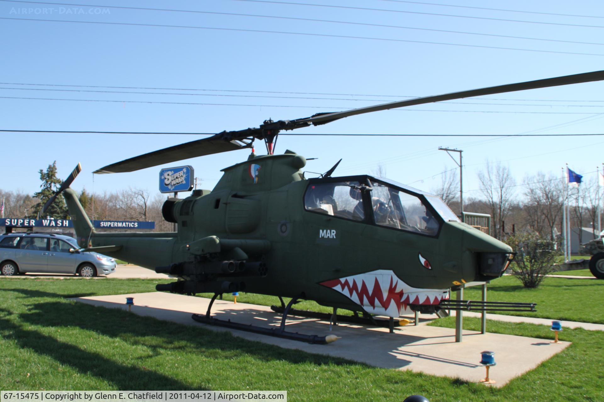 67-15475, 1967 Bell AH-1G Cobra C/N 20139, Dixon, IL Veteran's Memorial