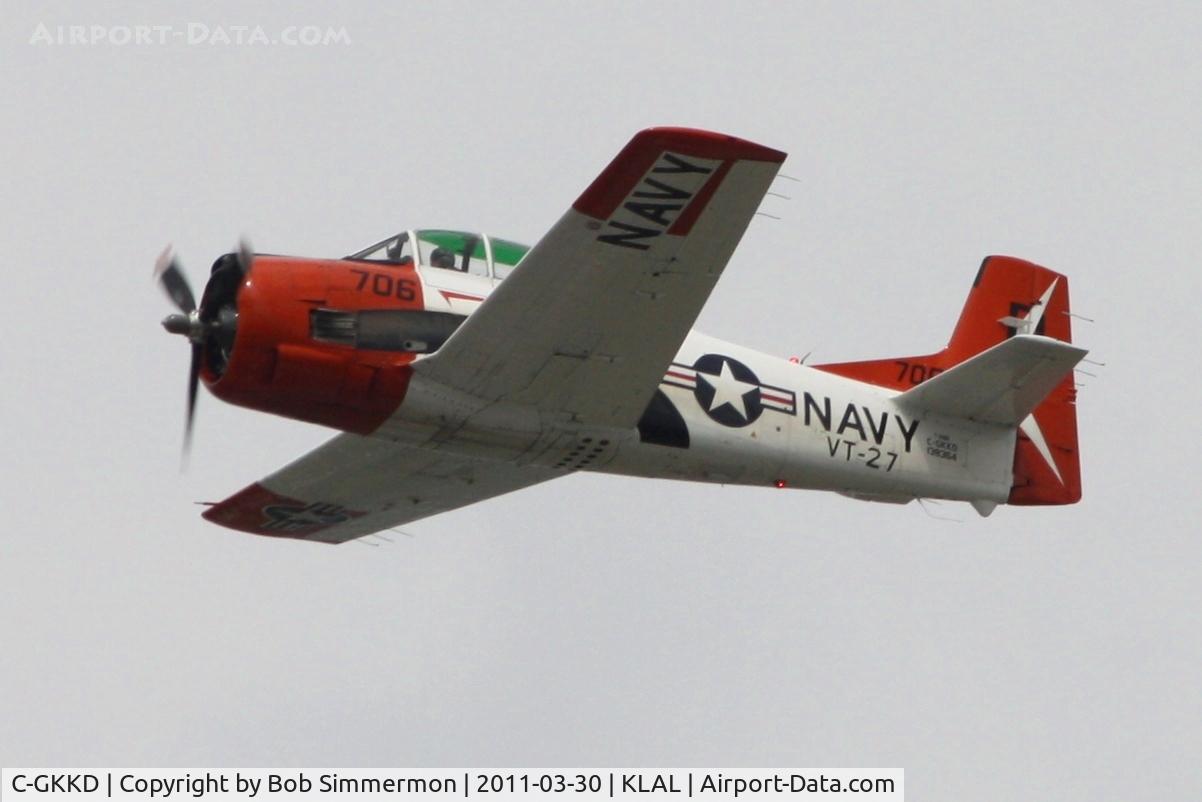 C-GKKD, 1954 North American T-28B Trojan C/N 200-435, Departing Sun N Fun - Lakeland, FL