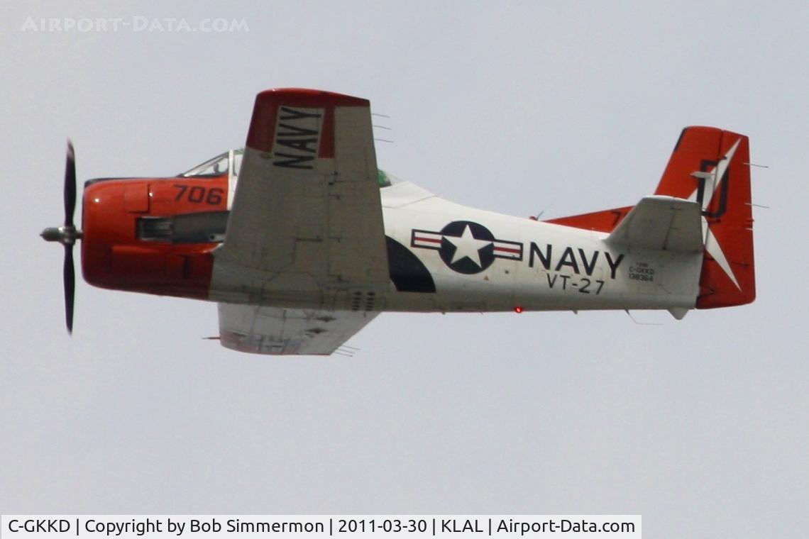 C-GKKD, 1954 North American T-28B Trojan C/N 200-435, Departing Sun N Fun - Lakeland, FL