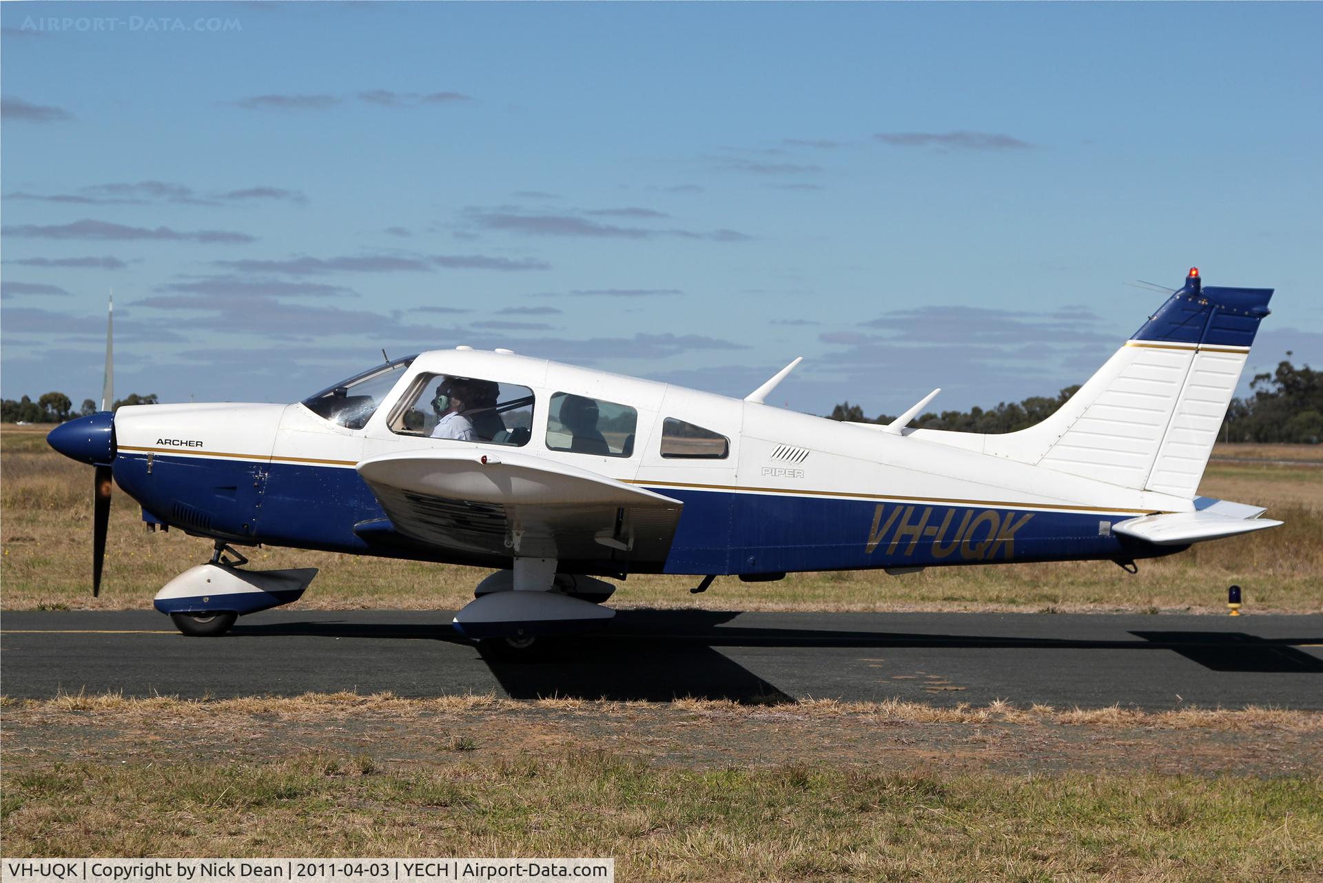 VH-UQK, 1974 Piper PA-28-180 C/N 28-7405271, YECH AAAA National fly in 2011