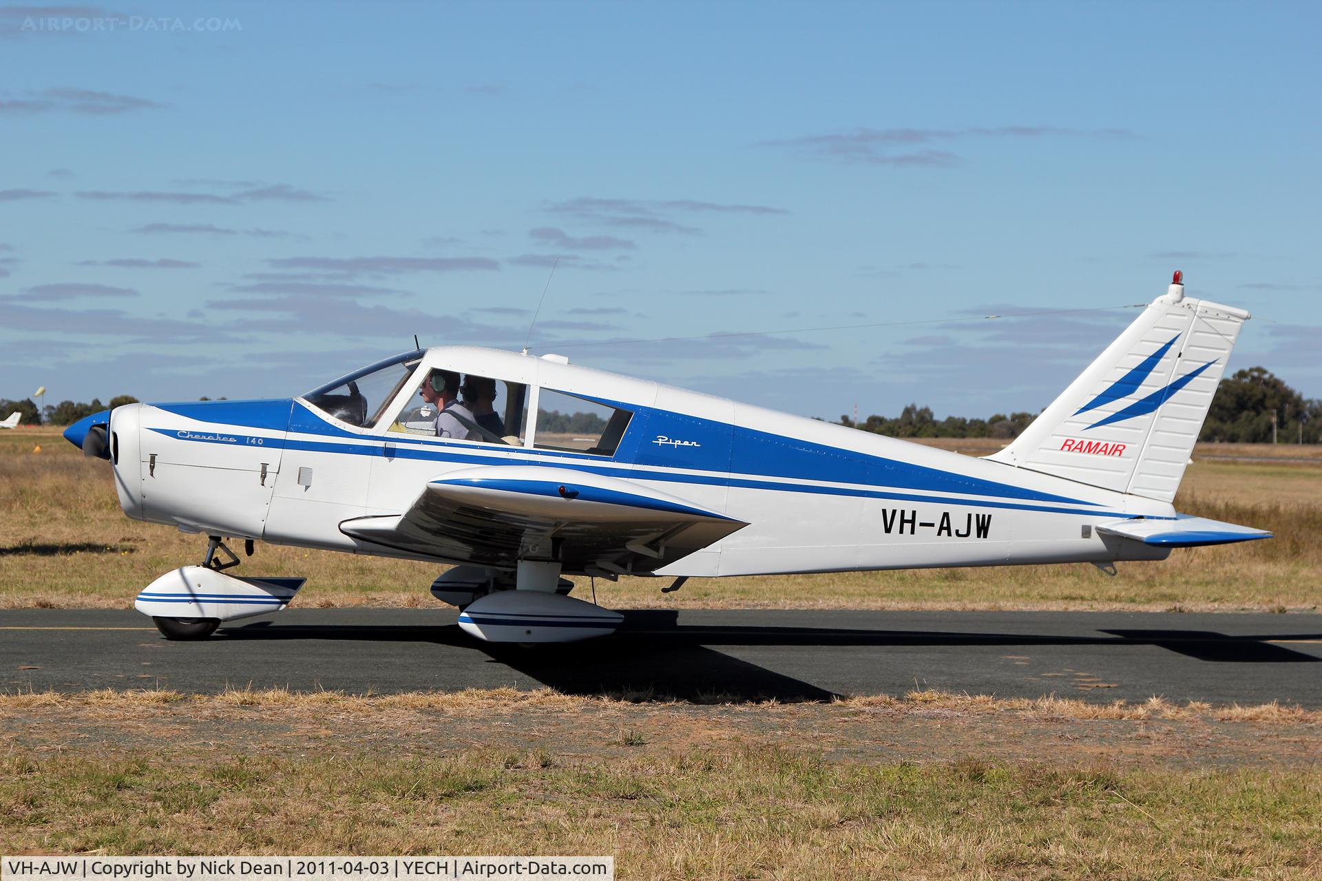 VH-AJW, 1965 Piper PA-28-140 Cherokee C/N 28-20852, YECH AAAA National fly in 2011