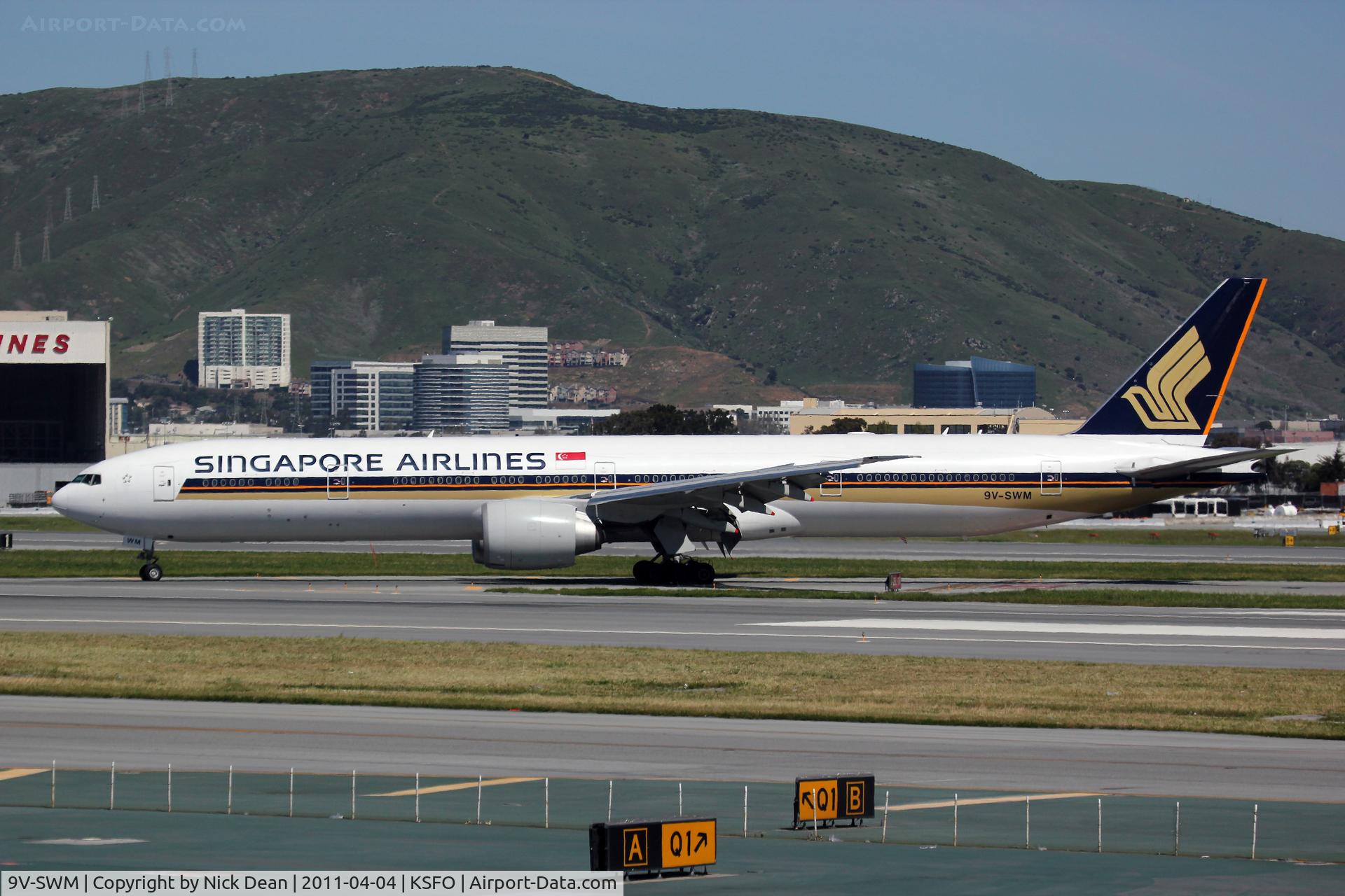 9V-SWM, 2008 Boeing 777-312/ER C/N 34578, KSFO/SFO