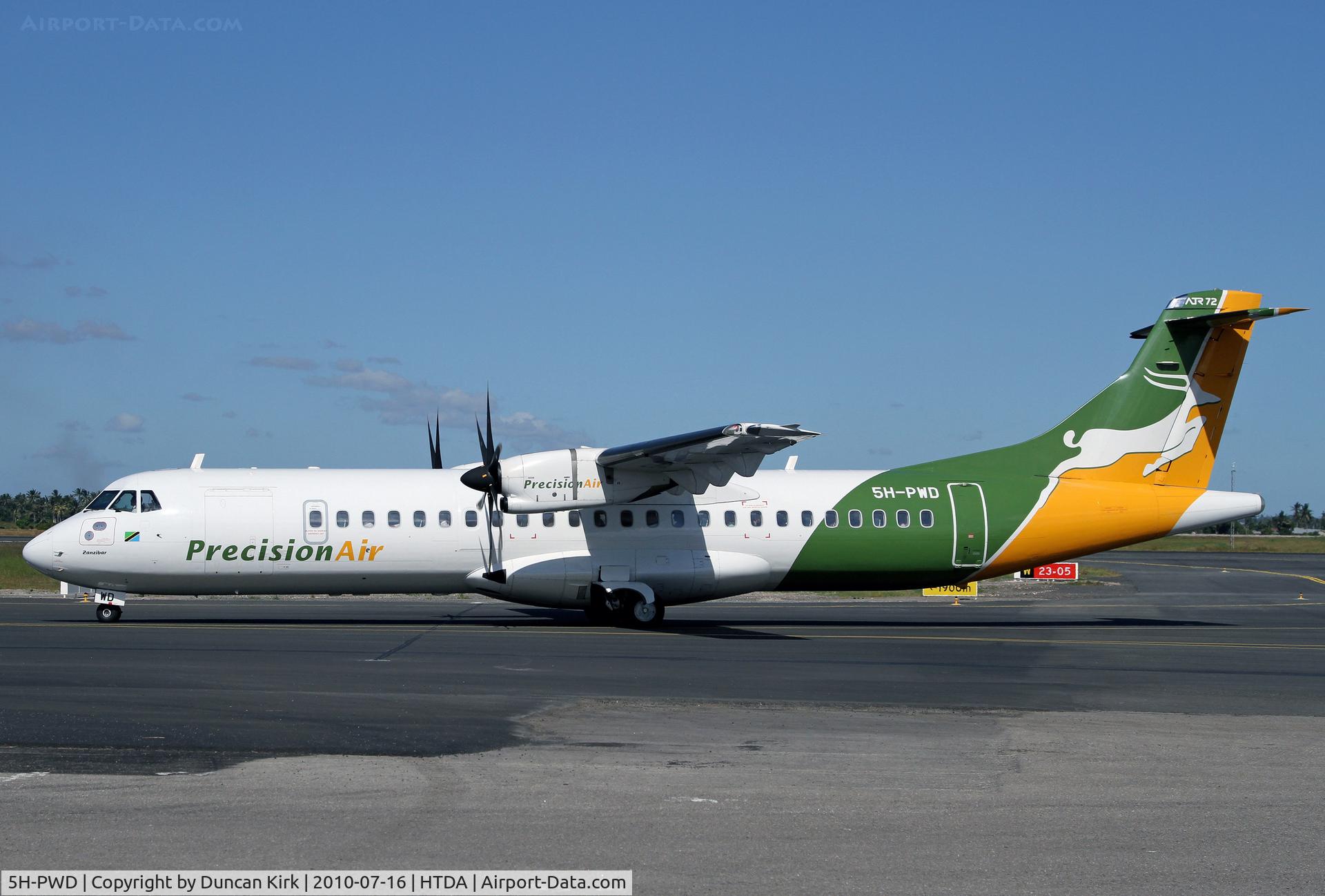 5H-PWD, 2009 ATR 72-212A C/N 880, Another recent ATR-72 for Precision