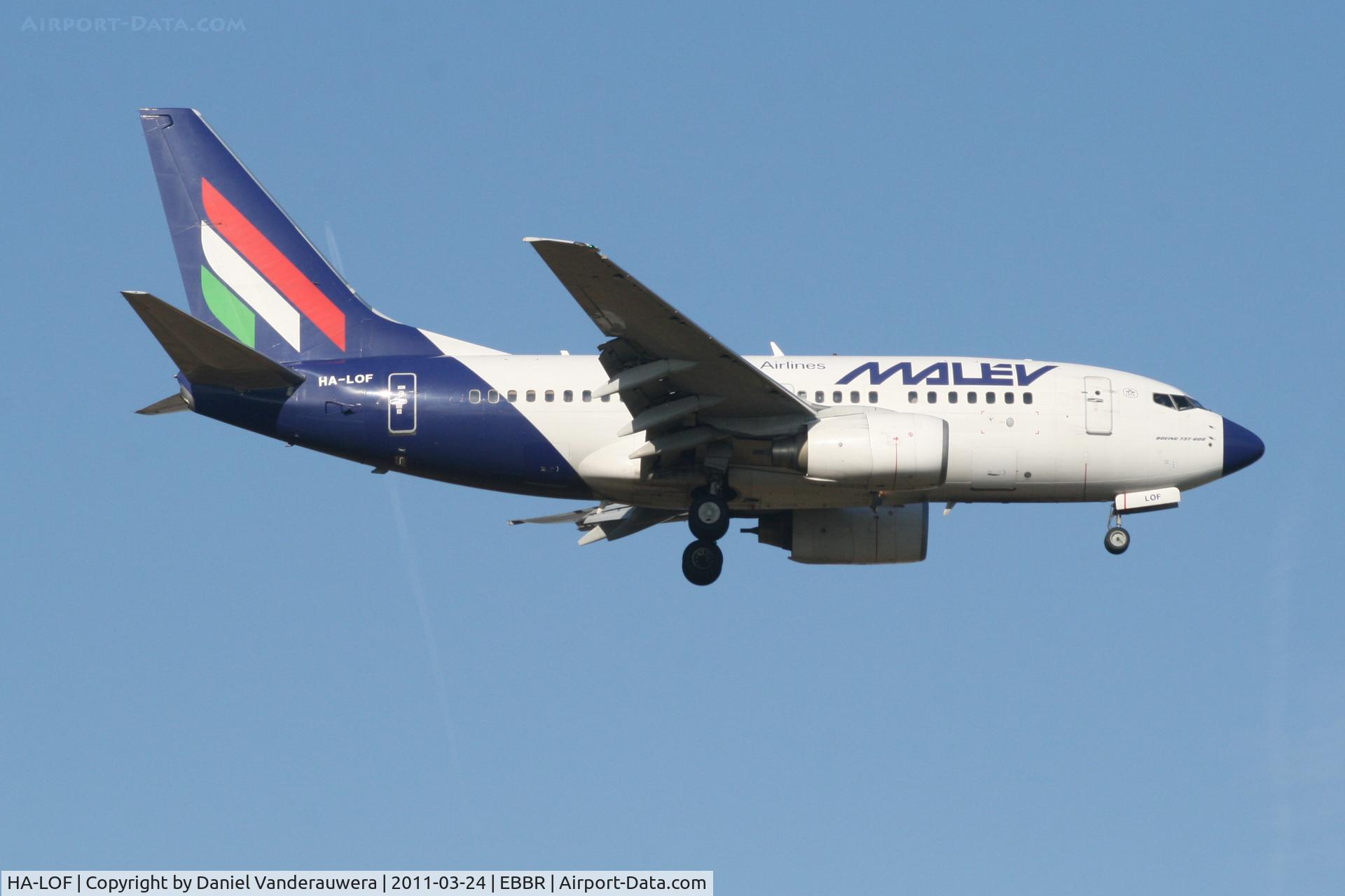 HA-LOF, 2003 Boeing 737-6Q8 C/N 29348, Flight MA600 is descending to RWY 02