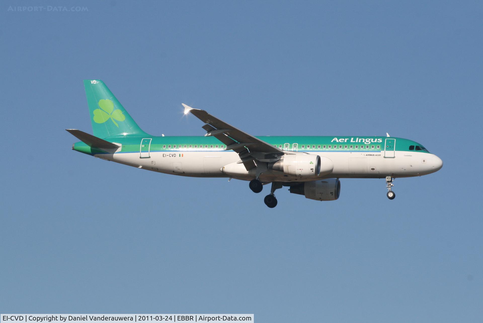 EI-CVD, 2001 Airbus A320-214 C/N 1467, Arrival of flight EI630 to RWY 02