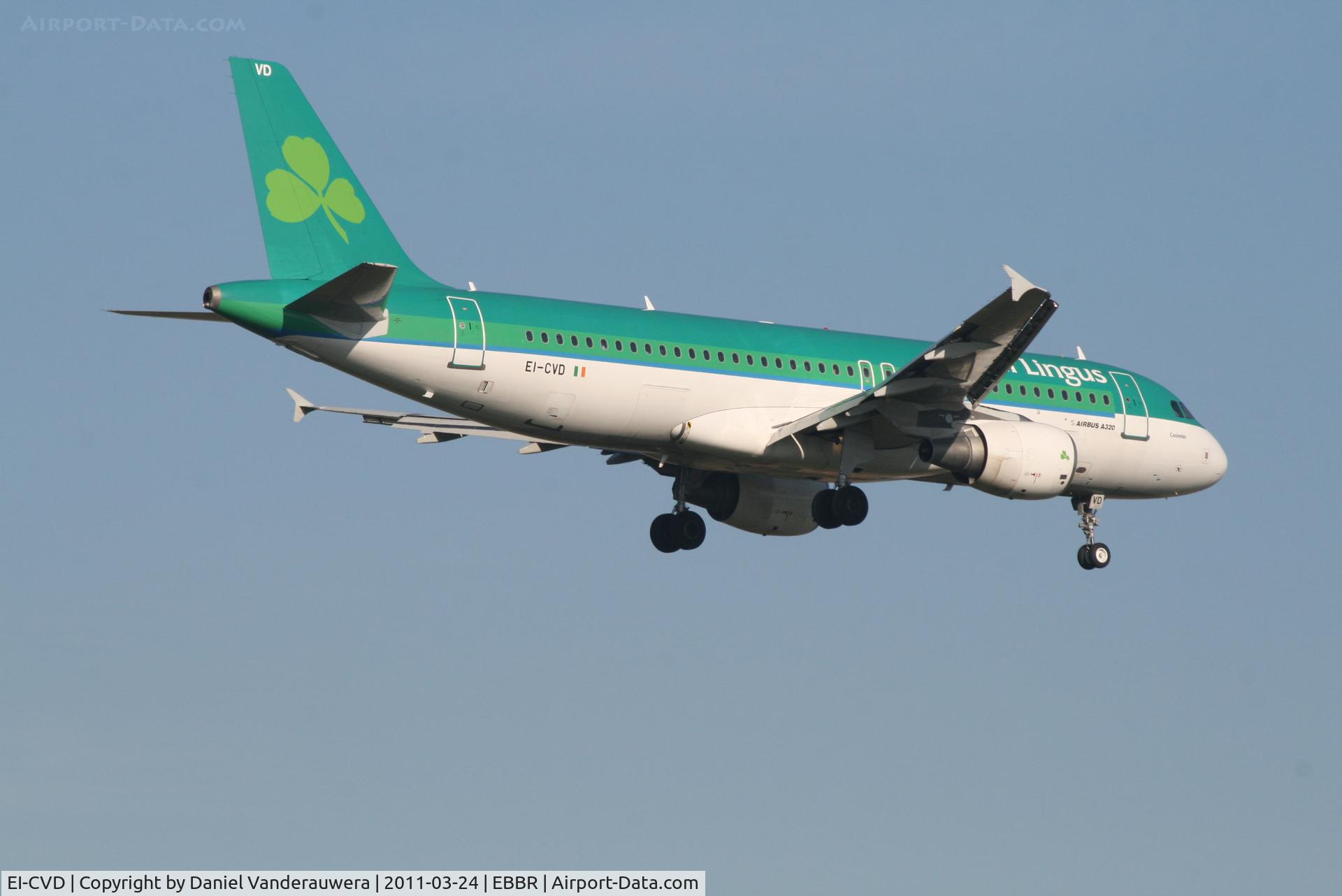 EI-CVD, 2001 Airbus A320-214 C/N 1467, Flight EI630 is descending to RWY 02