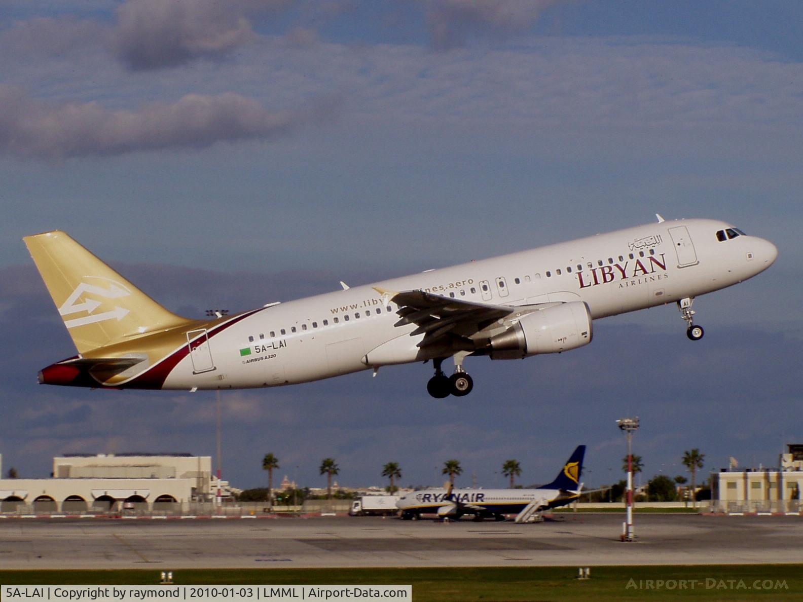 5A-LAI, 2010 Airbus A320-214 C/N 4450, A320 5A-LAI Libyan Arab Airlines