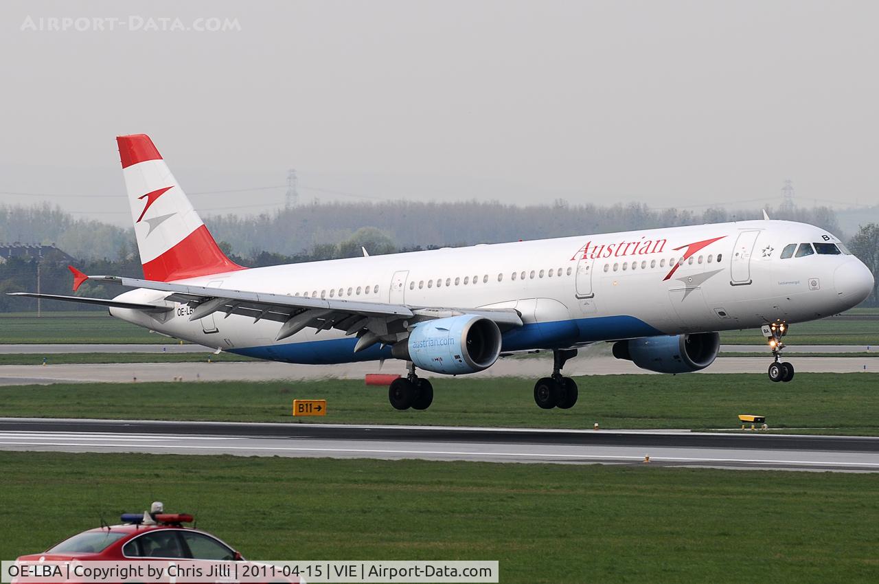 OE-LBA, 1995 Airbus A321-111 C/N 552, Austrian Airlines
