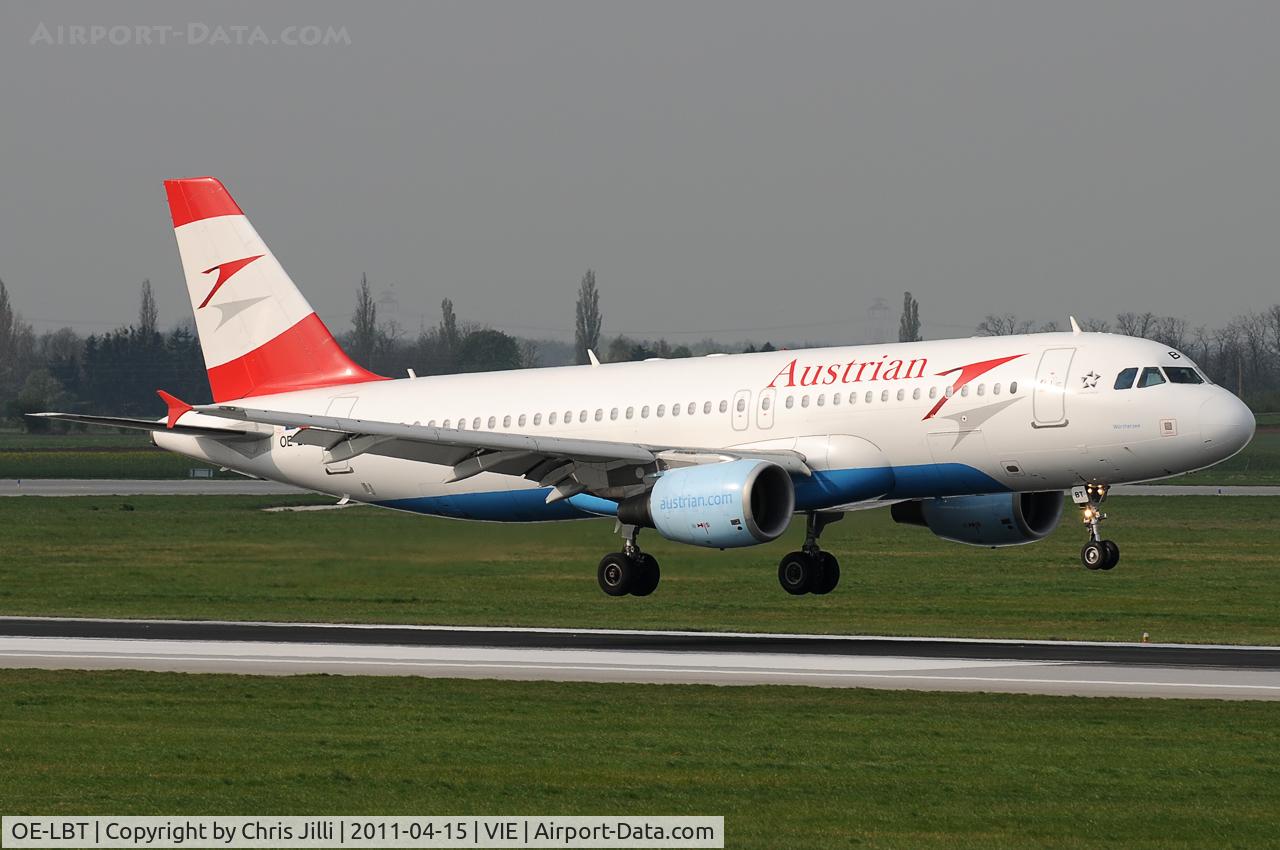 OE-LBT, 2000 Airbus A320-214 C/N 1387, Austrian Airlines