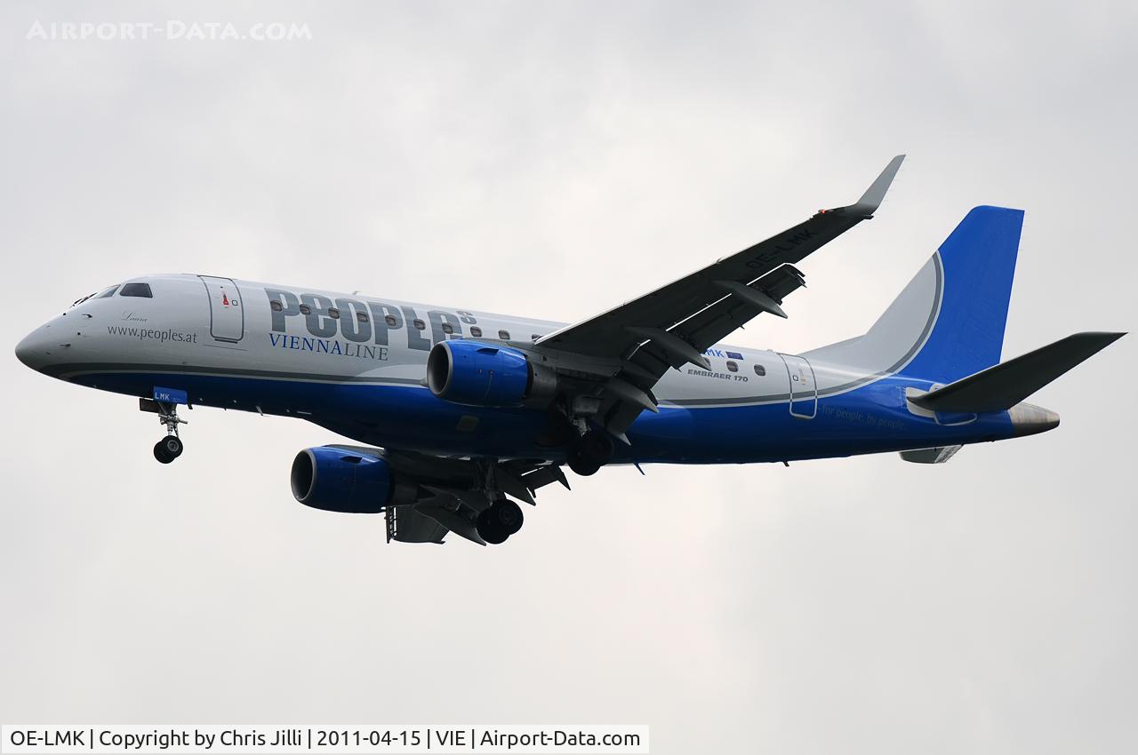 OE-LMK, 2006 Embraer 170LR (ERJ-170-100LR) C/N 17000150, Peoples Vienna Line