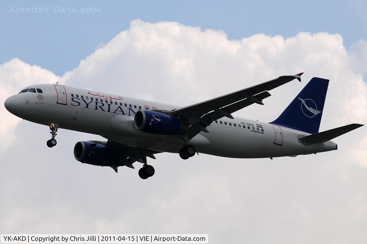 YK-AKD, 1999 Airbus A320-232 C/N 1076, Syrian